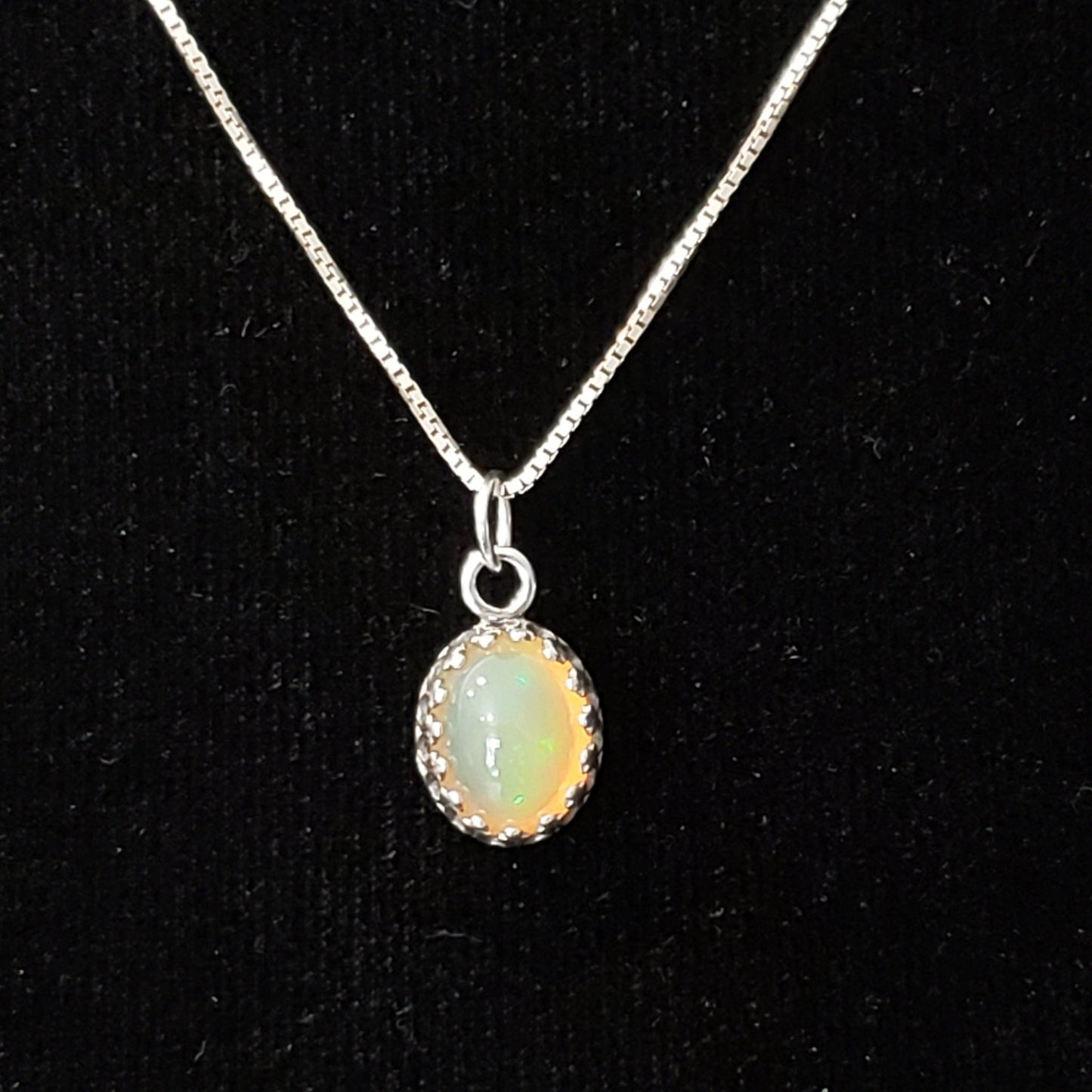 Ethiopian Yellow Opal 4ct Pendant Semi Precious Gemstone Silver Pendant (170-34-1) Simply CBD LLC