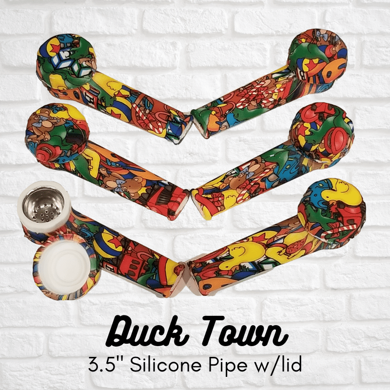3.5 inch Silicone hand pipe with metal Bowl Simply CBD LLC