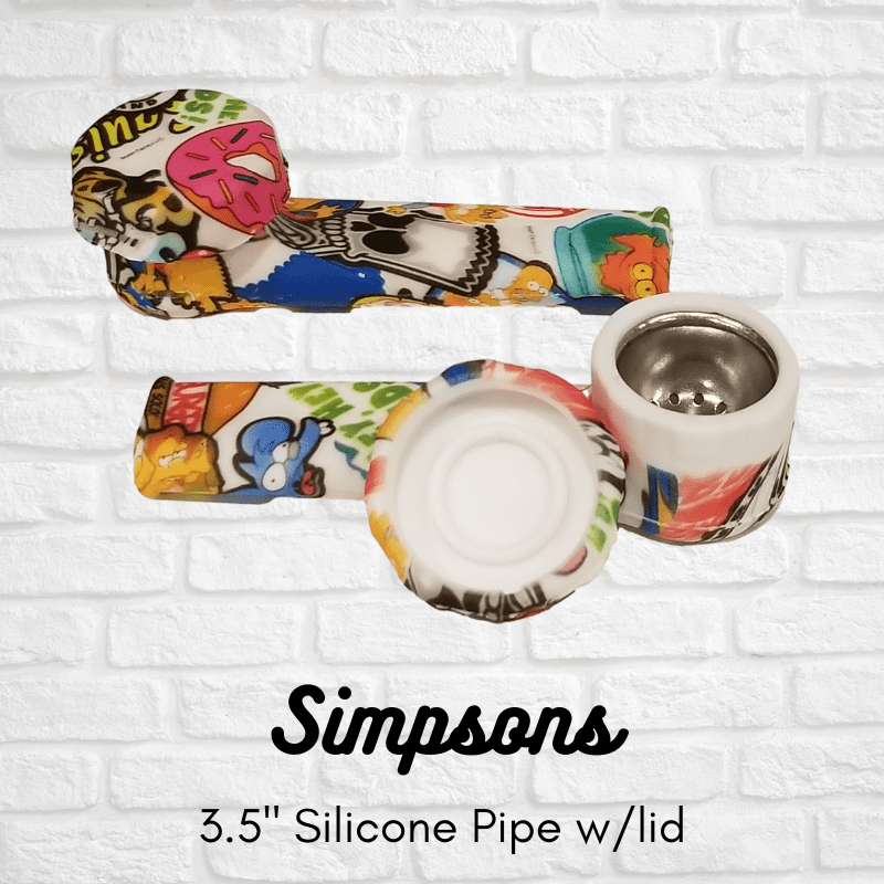 3.5 inch Silicone hand pipe with metal Bowl Simply CBD LLC