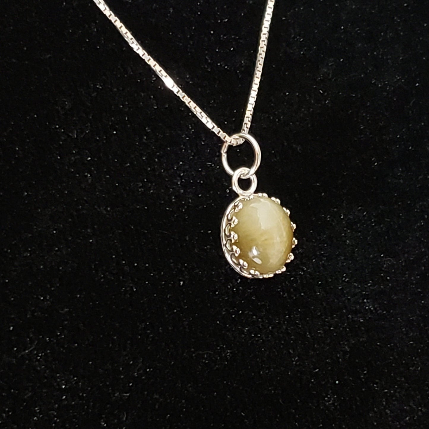 Cat's Eye Silver Pendant 6.5 carat Simply CBD LLC