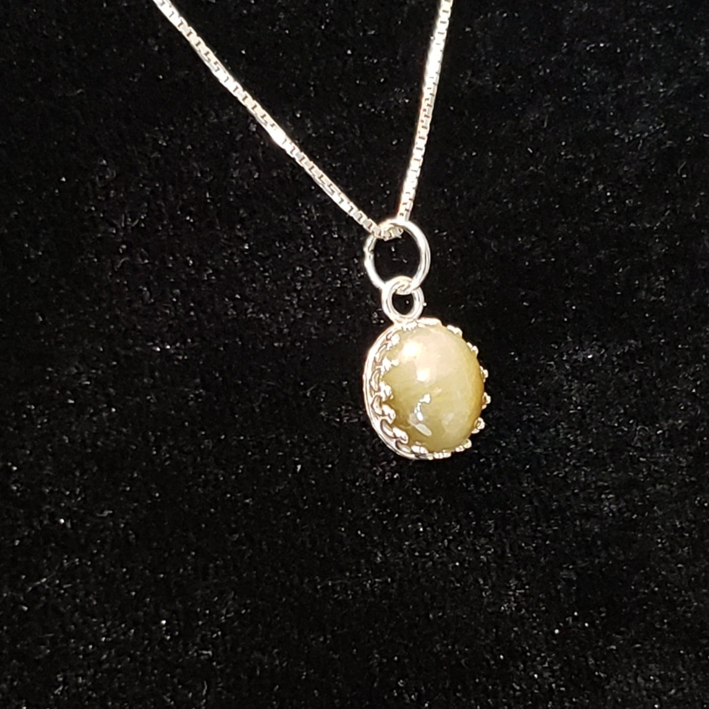 Cat's Eye Silver Pendant 6.5 carat Simply CBD LLC