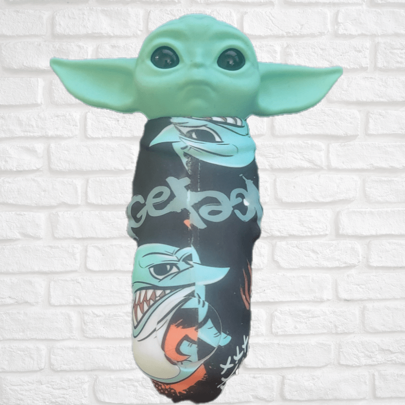 Silicone Baby Yoda Hand Pipe with Glass Bowl $9.99 Simply CBD LLC