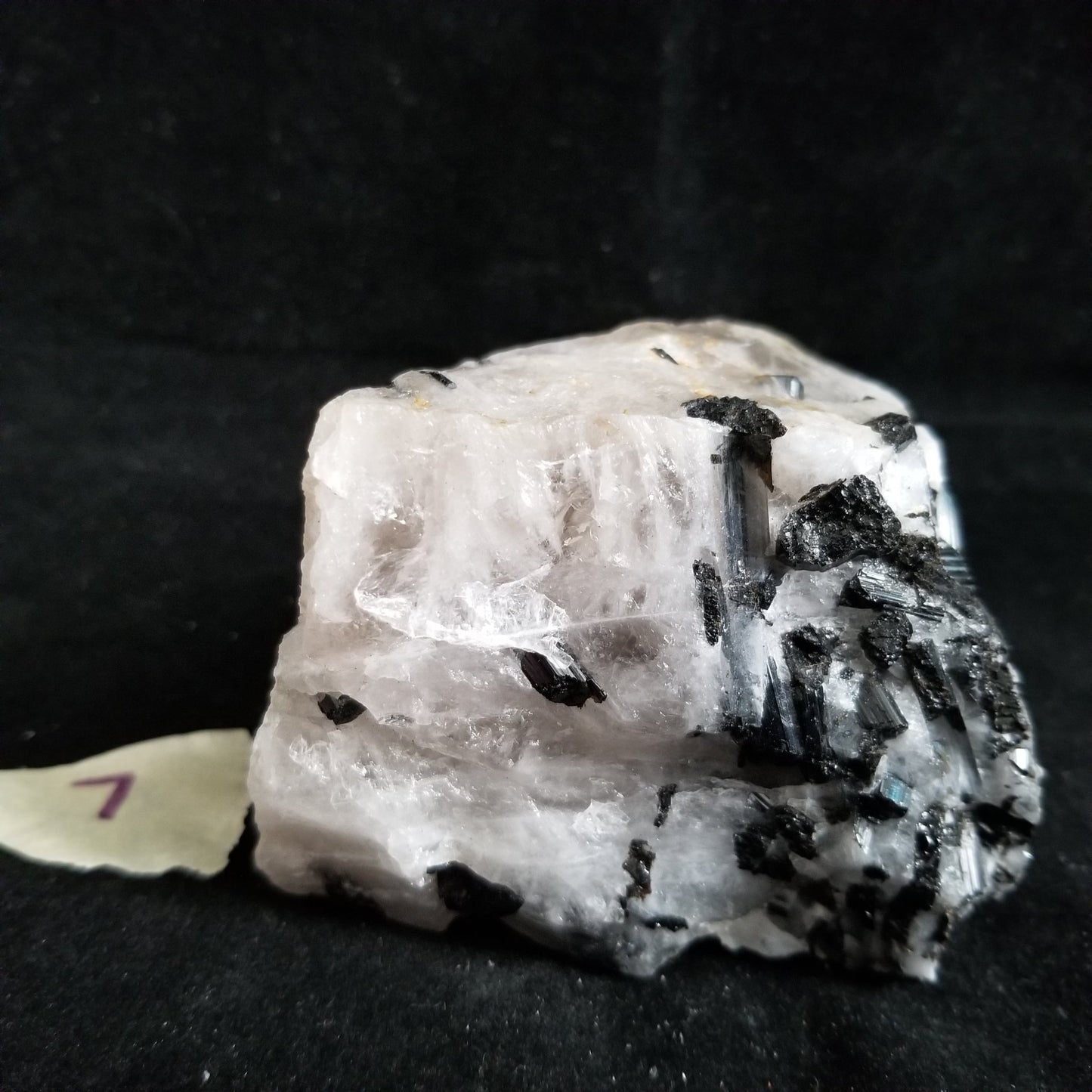 Black Tourmaline Tourmalinated Quartz Raw Healing Crystal Stone Enlightenment 454g (BTQ7) Simply CBD LLC