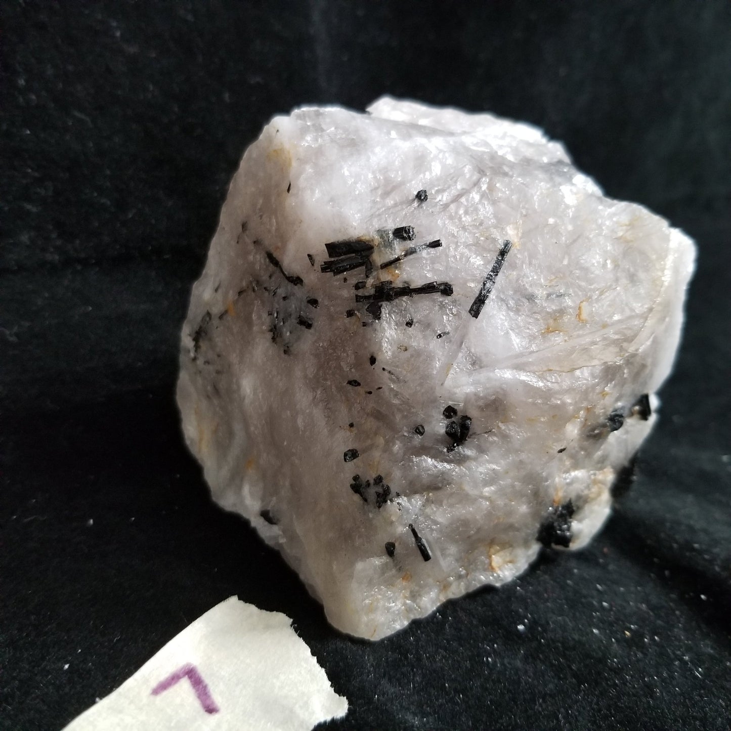 Black Tourmaline Tourmalinated Quartz Raw Healing Crystal Stone Enlightenment 454g (BTQ7) Simply CBD LLC