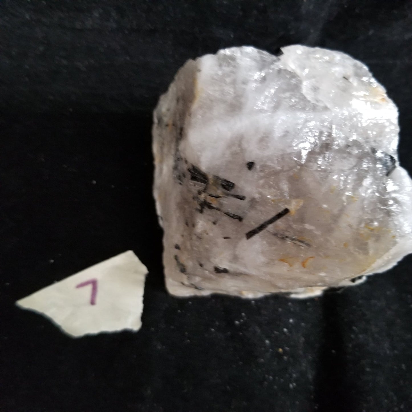 Black Tourmaline Tourmalinated Quartz Raw Healing Crystal Stone Enlightenment 454g (BTQ7) Simply CBD LLC