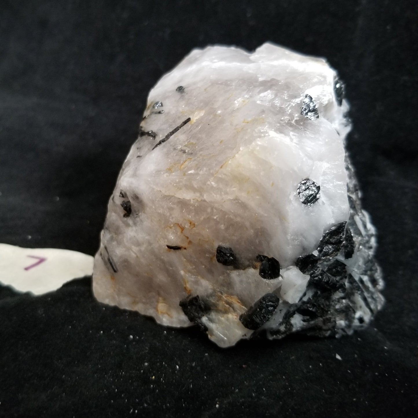 Black Tourmaline Tourmalinated Quartz Raw Healing Crystal Stone Enlightenment 454g (BTQ7) Simply CBD LLC
