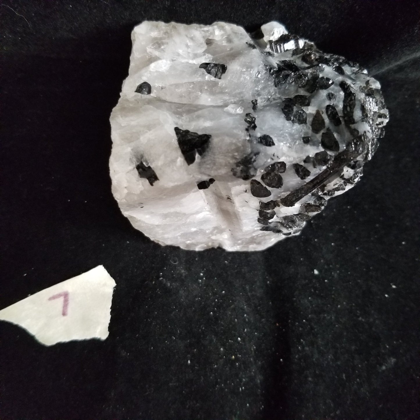 Black Tourmaline Tourmalinated Quartz Raw Healing Crystal Stone Enlightenment 454g (BTQ7) Simply CBD LLC