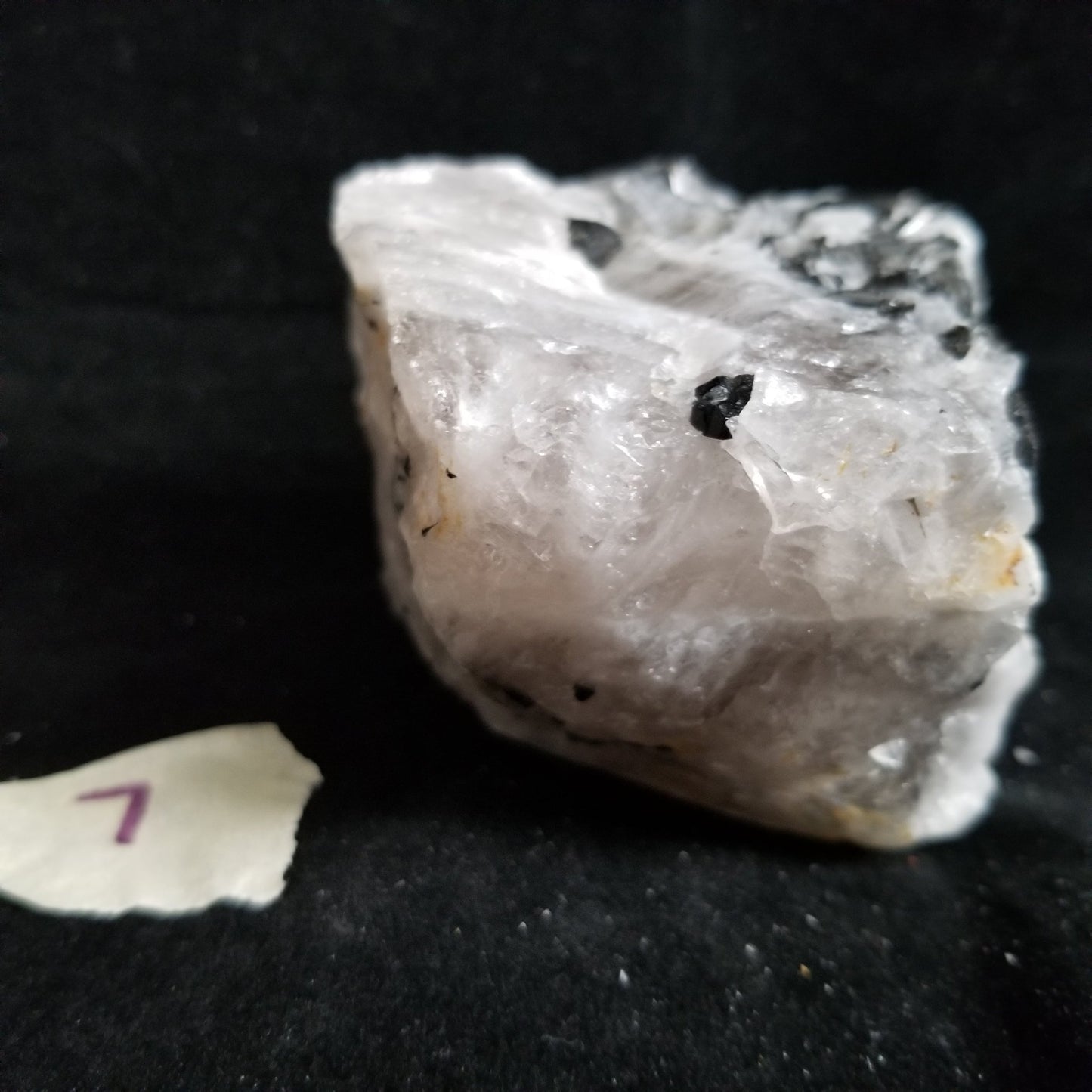 Black Tourmaline Tourmalinated Quartz Raw Healing Crystal Stone Enlightenment 454g (BTQ7) Simply CBD LLC