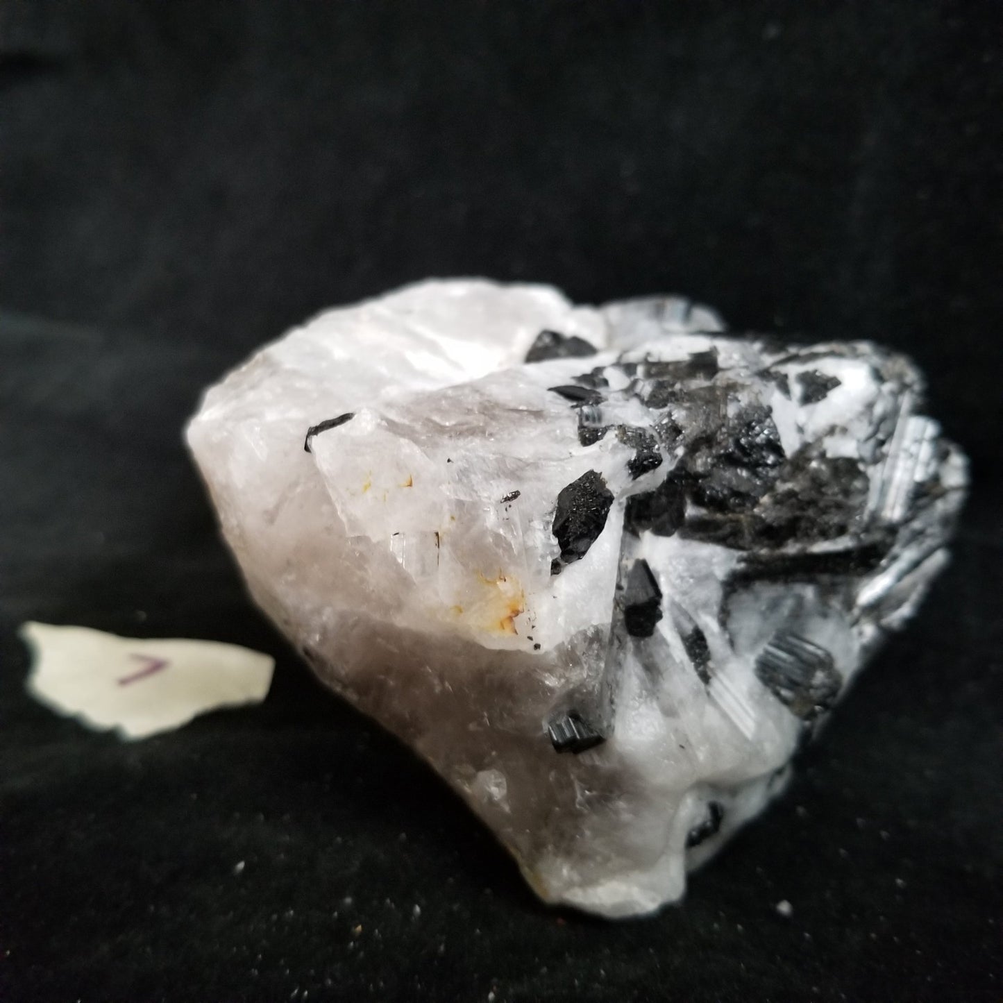 Black Tourmaline Tourmalinated Quartz Raw Healing Crystal Stone Enlightenment 454g (BTQ7) Simply CBD LLC