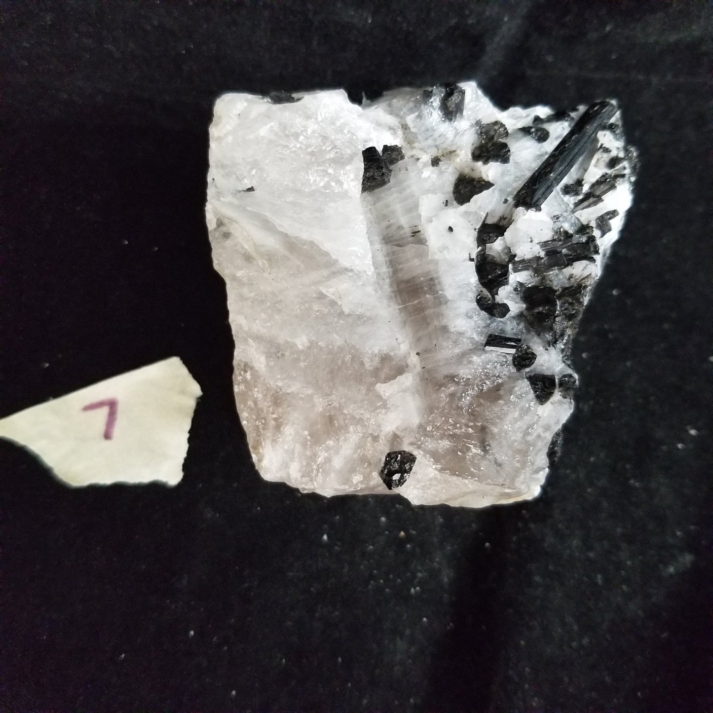 Black Tourmaline Tourmalinated Quartz Raw Healing Crystal Stone Enlightenment 454g (BTQ7) Simply CBD LLC
