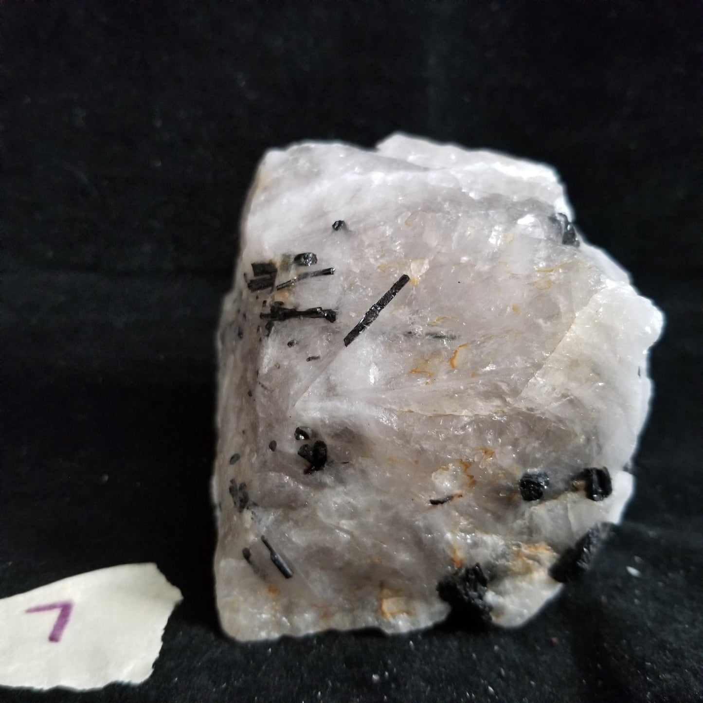 Black Tourmaline Tourmalinated Quartz Raw Healing Crystal Stone Enlightenment 454g (BTQ7) Simply CBD LLC