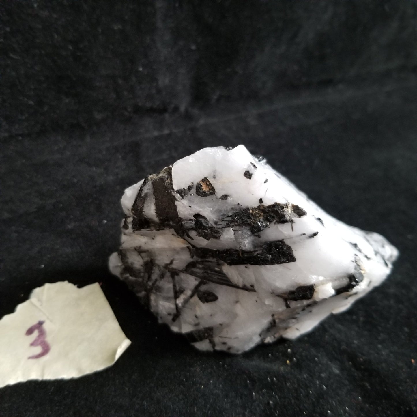 Black Tourmaline Tourmalinated Quartz Raw Healing Crystal Stone Enlightenment 280g (BTQ3) Simply CBD LLC
