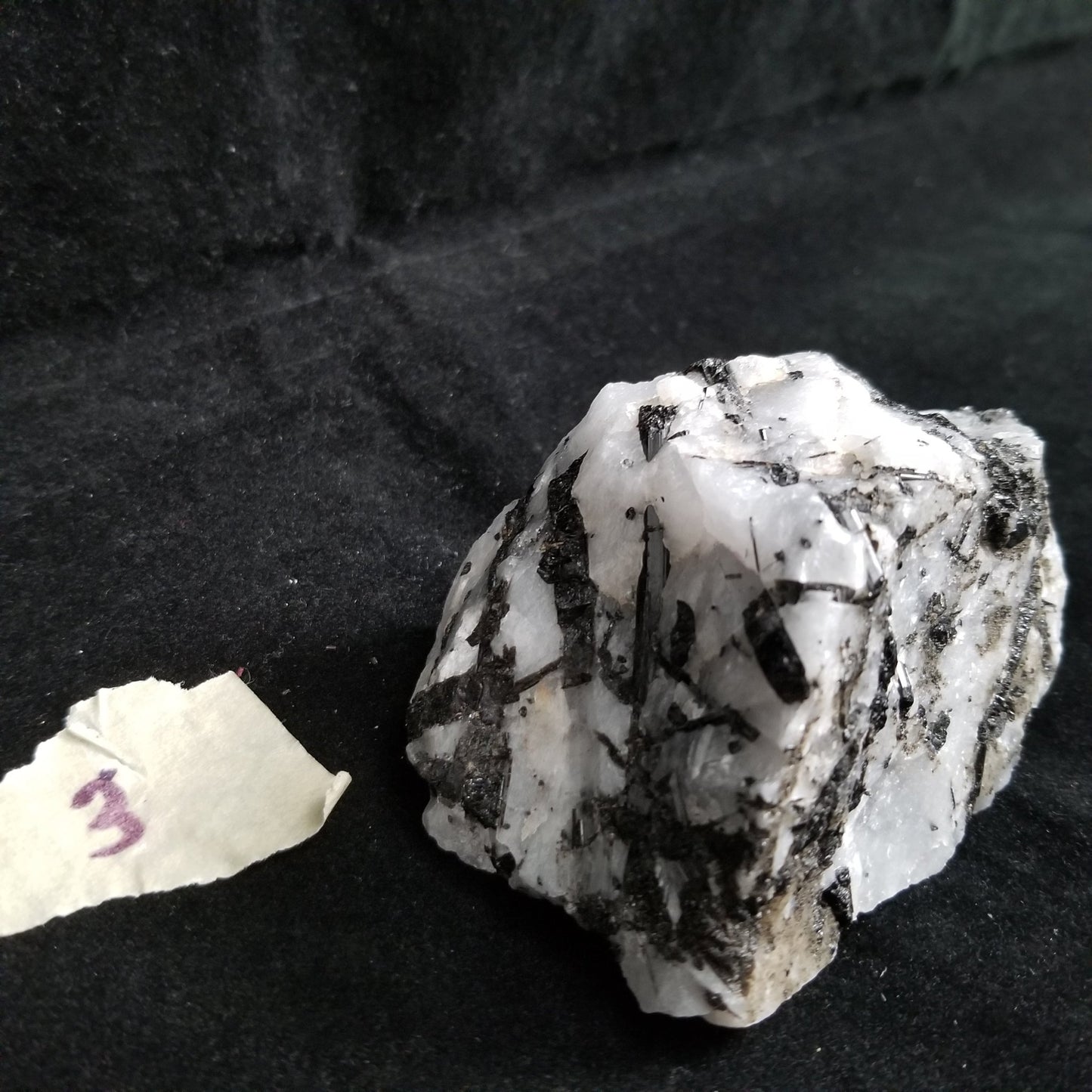 Black Tourmaline Tourmalinated Quartz Raw Healing Crystal Stone Enlightenment 280g (BTQ3) Simply CBD LLC