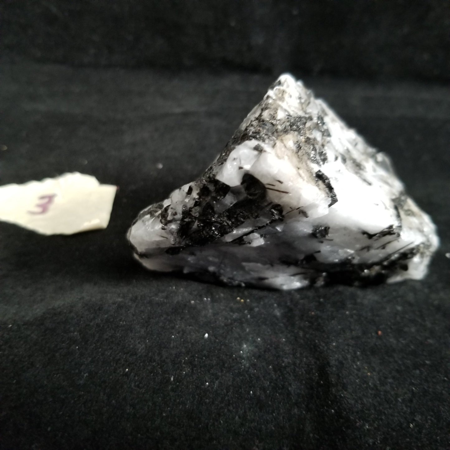 Black Tourmaline Tourmalinated Quartz Raw Healing Crystal Stone Enlightenment 280g (BTQ3) Simply CBD LLC