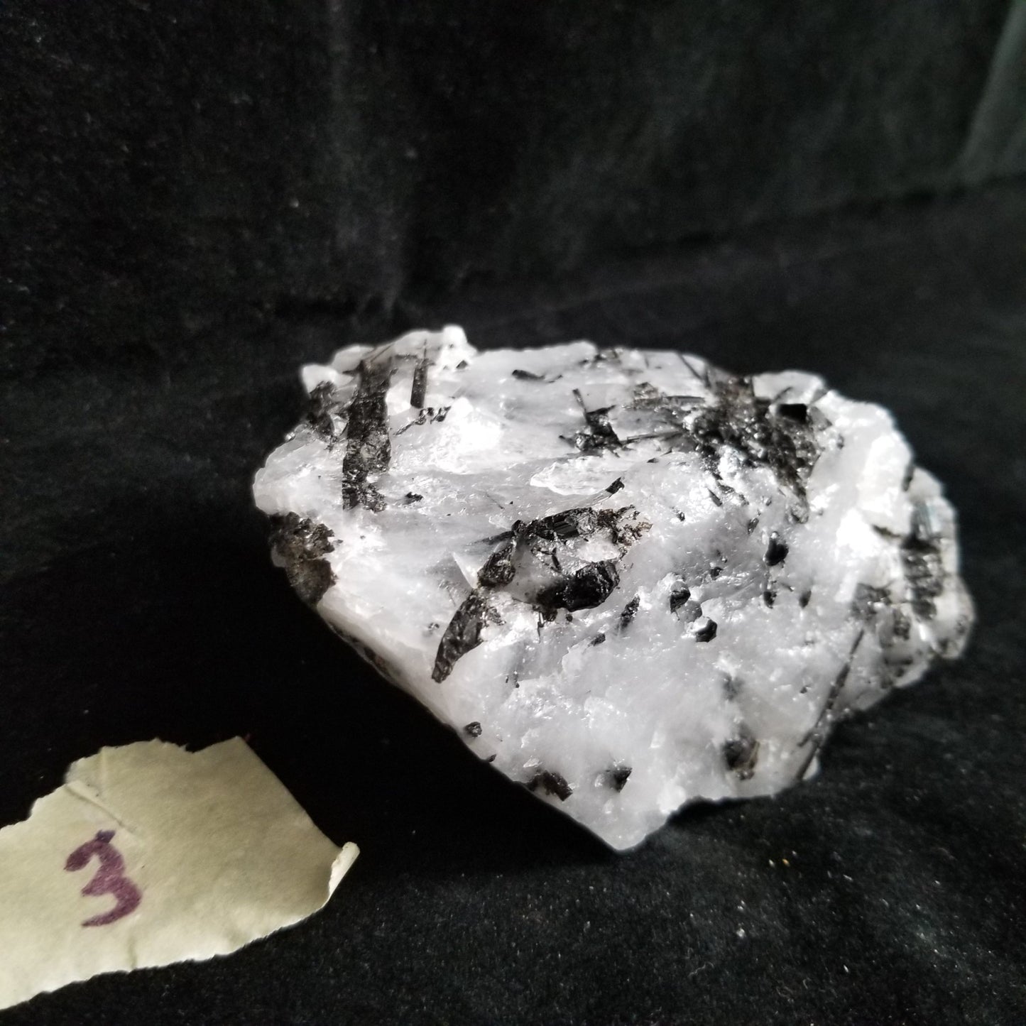Black Tourmaline Tourmalinated Quartz Raw Healing Crystal Stone Enlightenment 280g (BTQ3) Simply CBD LLC