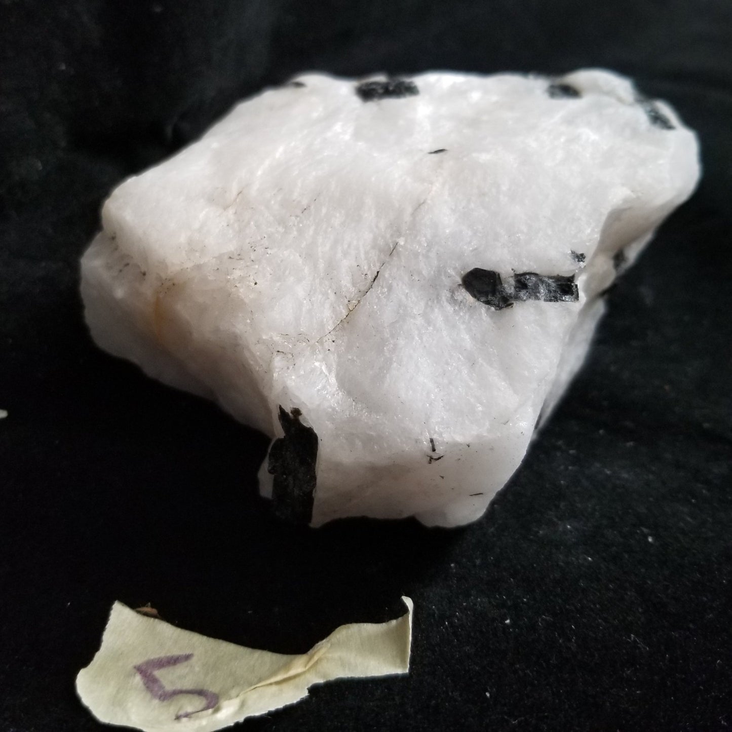 Black Tourmaline Tourmalinated Quartz Raw Healing Crystal Stone Enlightenment 745g (BTQ5) Simply CBD LLC