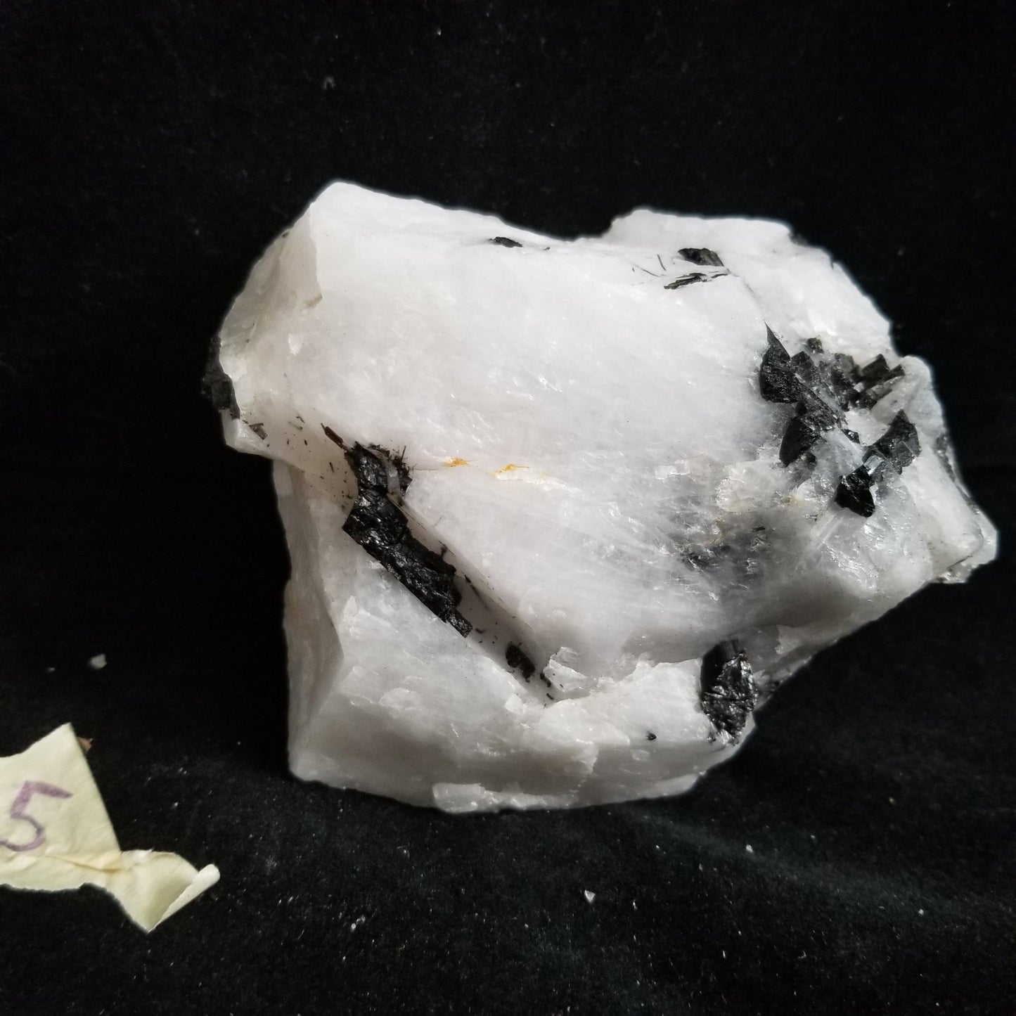 Black Tourmaline Tourmalinated Quartz Raw Healing Crystal Stone Enlightenment 745g (BTQ5) Simply CBD LLC