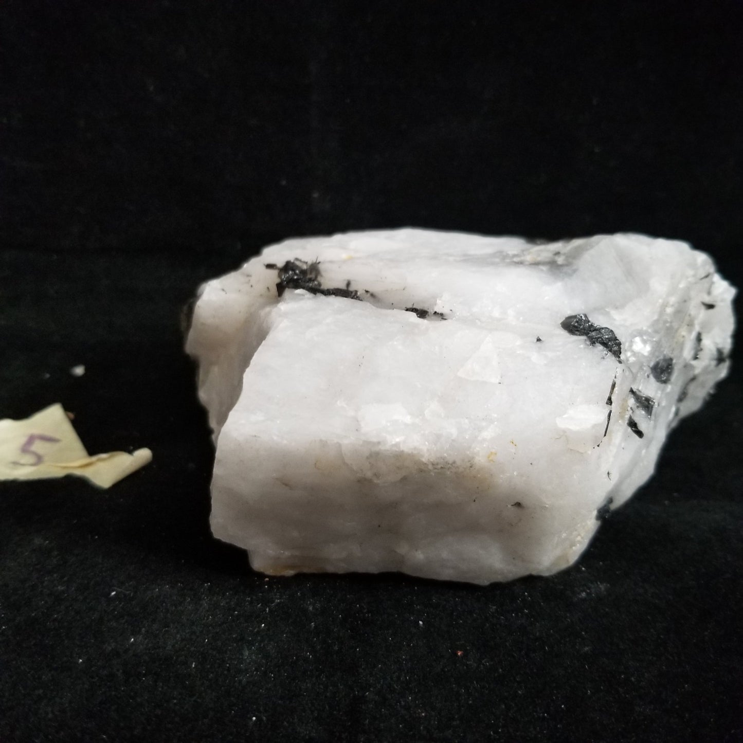 Black Tourmaline Tourmalinated Quartz Raw Healing Crystal Stone Enlightenment 745g (BTQ5) Simply CBD LLC