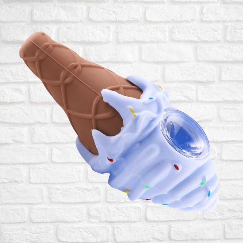 Ice Cream Cone Silicone Pipe Simply CBD LLC