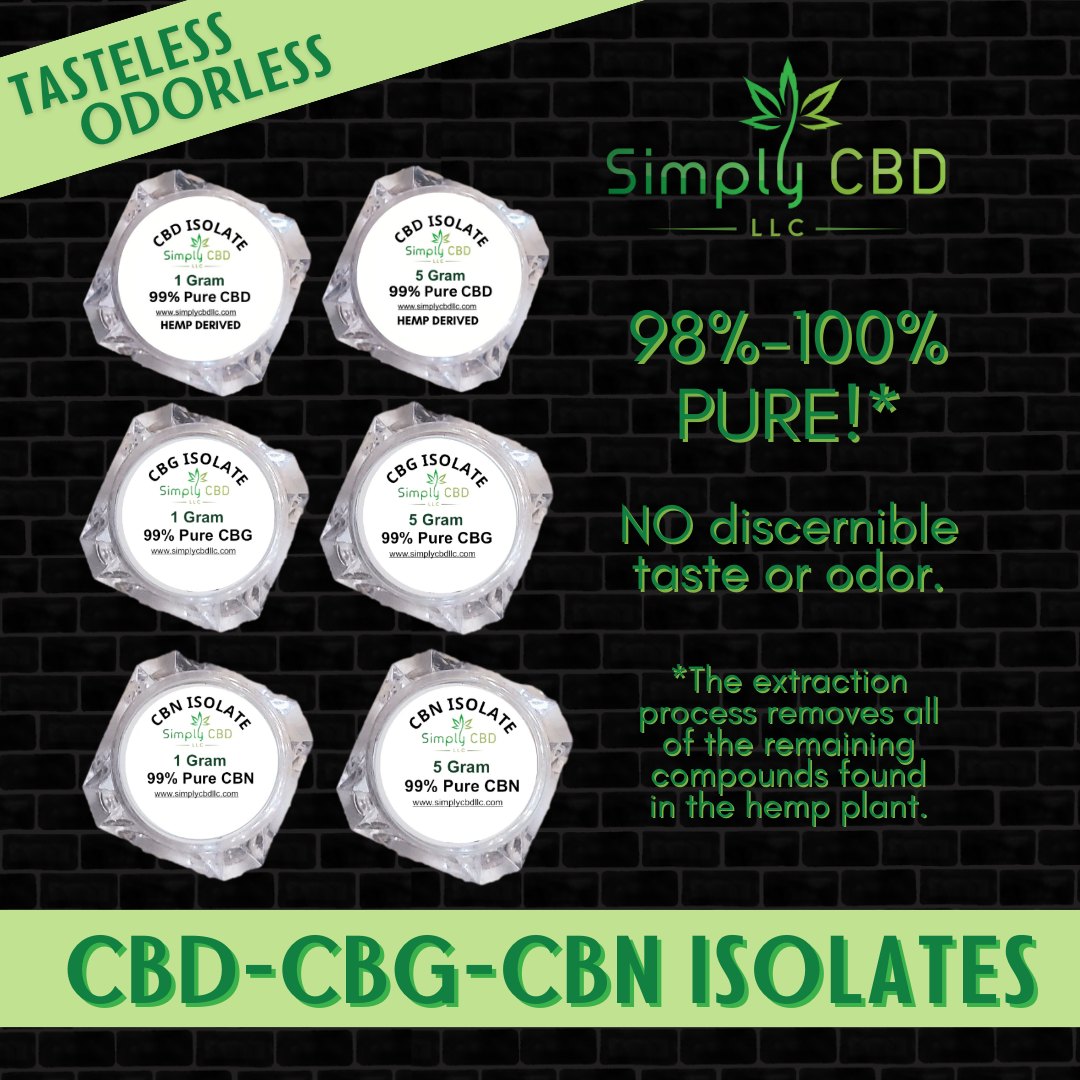 Simply CBD LLC Isolate CBD CBG & CBN Simply CBD LLC