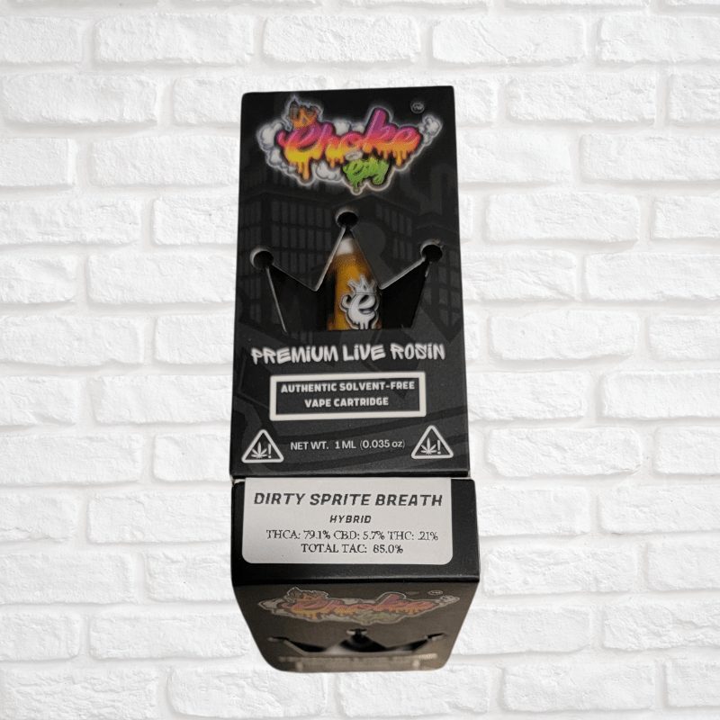 Choke City Vape Cartridges (1 Gram) Premium Live Rosin Simply CBD LLC