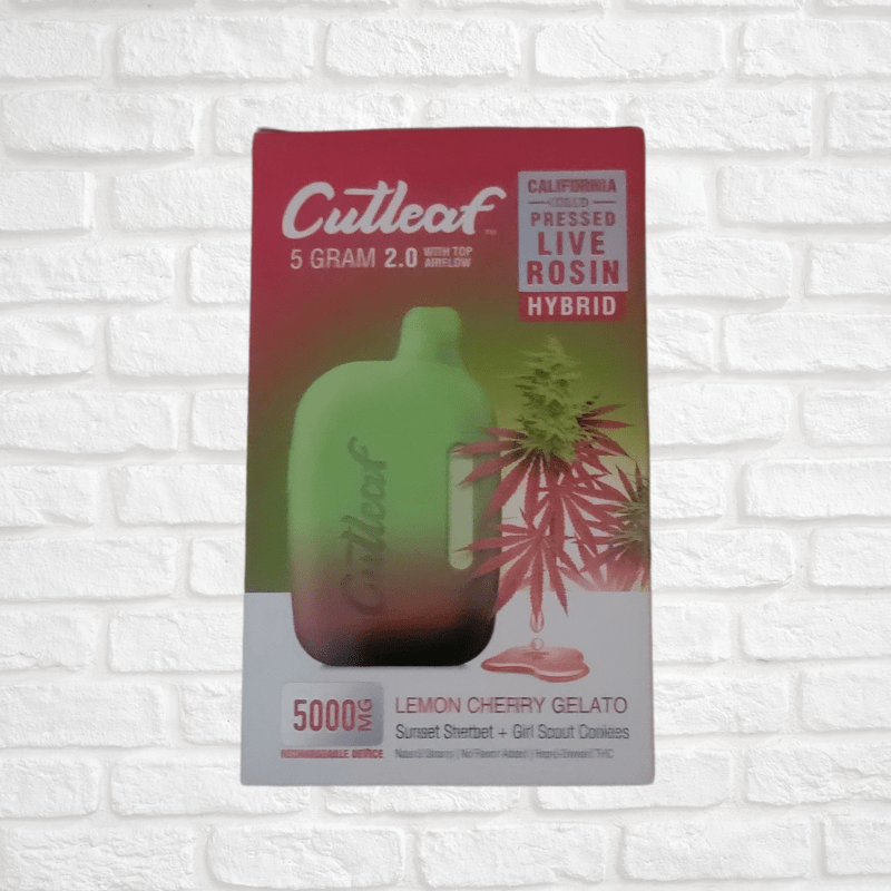 Cutleaf 5 Gram Live Rosin Rechargeable Device Simply CBD LLC