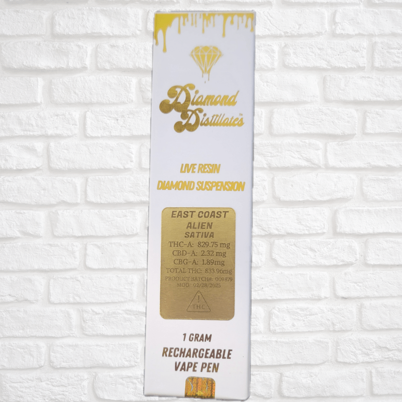 Diamond Distillate Live Resin 1 Gram Pen Simply CBD LLC