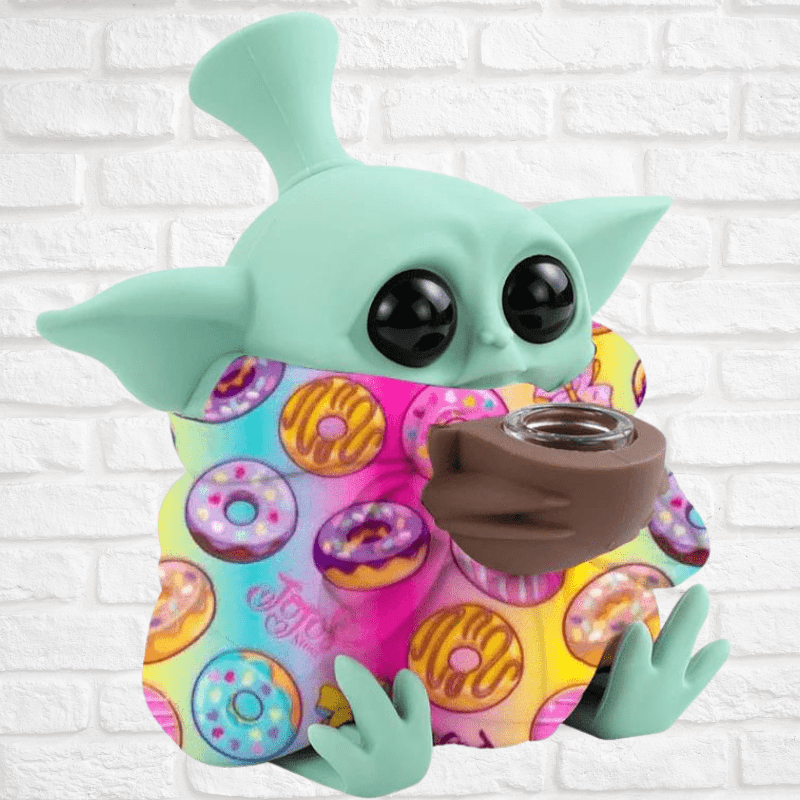 Baby Yoda Silicone Water Bong Pipe - Grogu " The Child" Simply CBD LLC