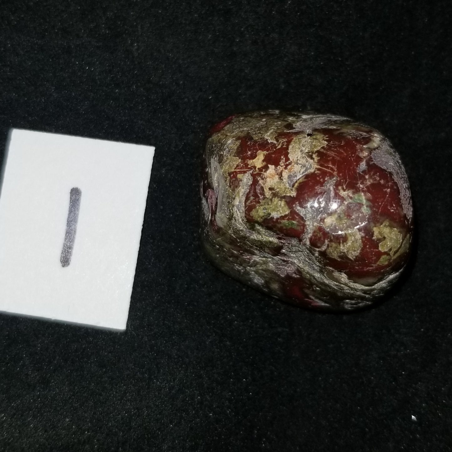 Dragon Bloodstone Tumbled Polished Stone Jasper 40grams Courage Vitality (DRBL1) Simply CBD LLC