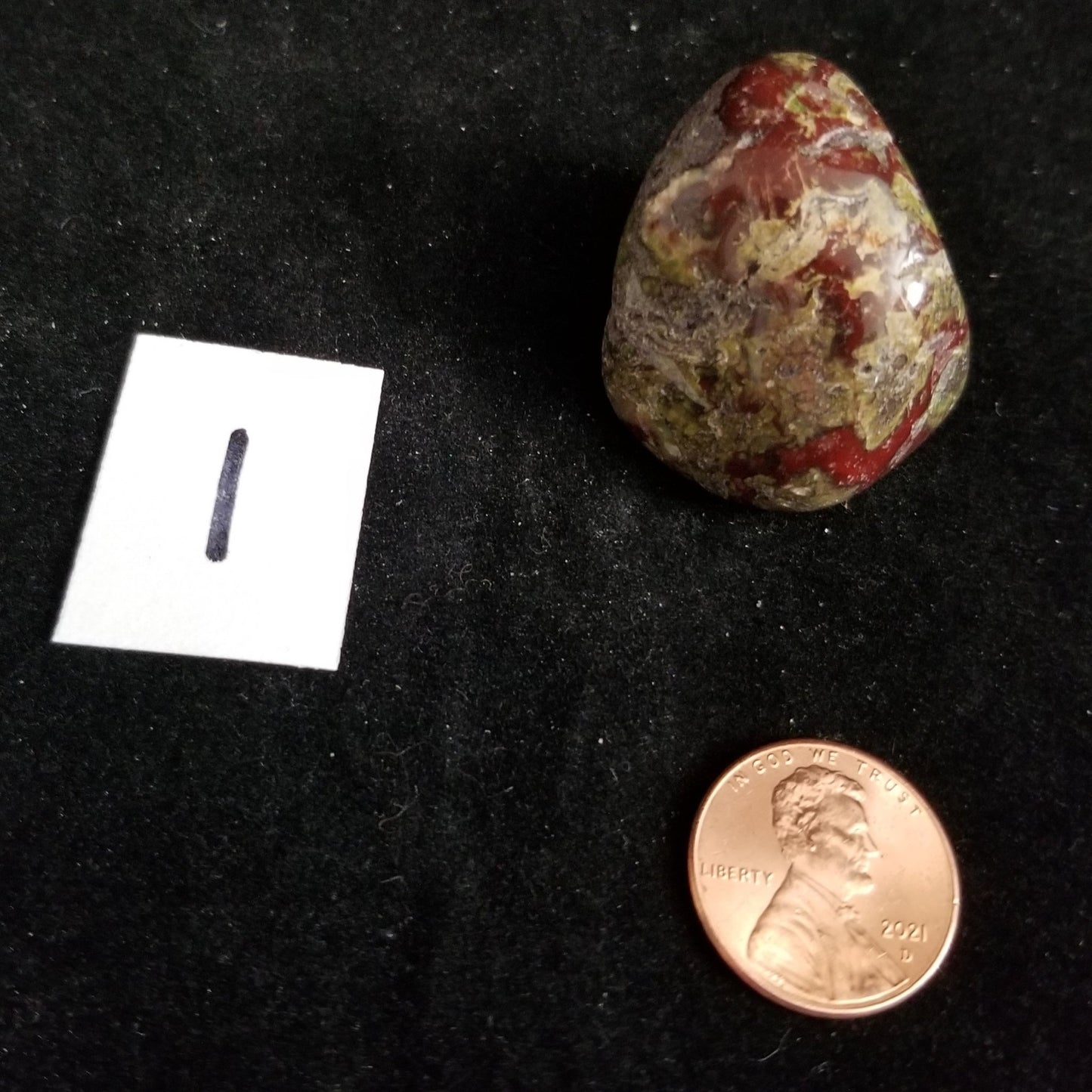 Dragon Bloodstone Tumbled Polished Stone Jasper 40grams Courage Vitality (DRBL1) Simply CBD LLC