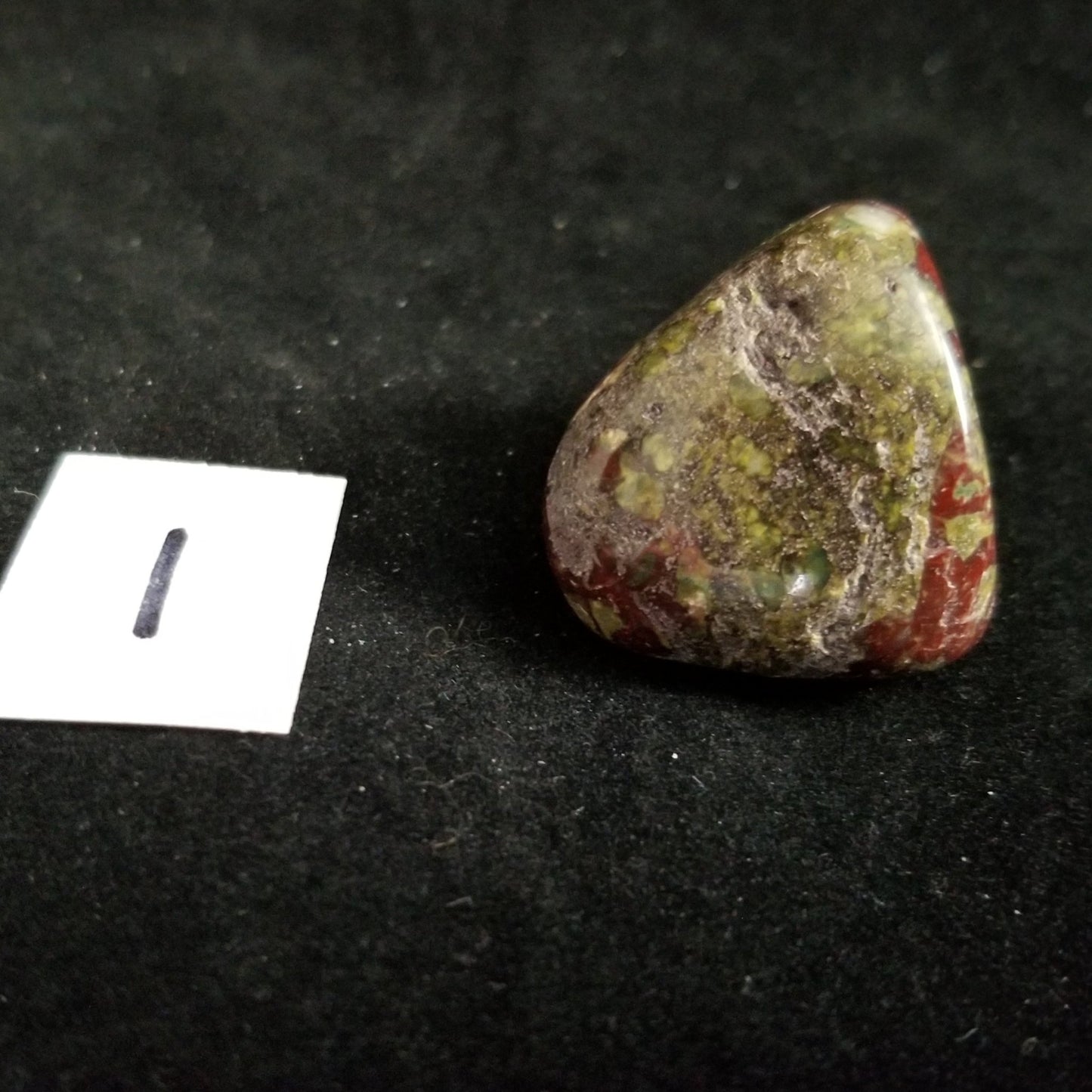 Dragon Bloodstone Tumbled Polished Stone Jasper 40grams Courage Vitality (DRBL1) Simply CBD LLC