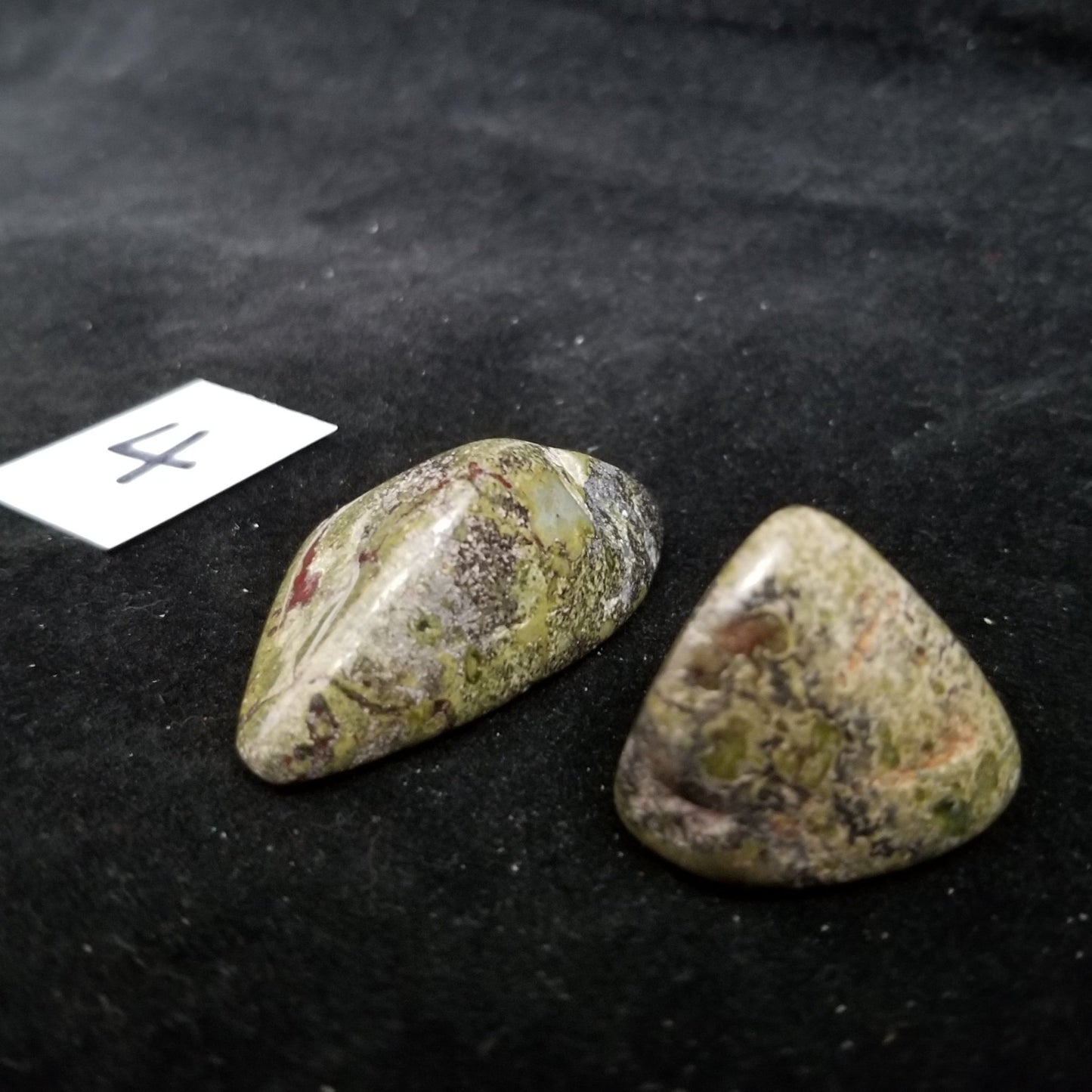 Dragon Bloodstone Jasper Tumbled Polished Stones 40gram PAIR Courage Strength (DRBL4) Simply CBD LLC