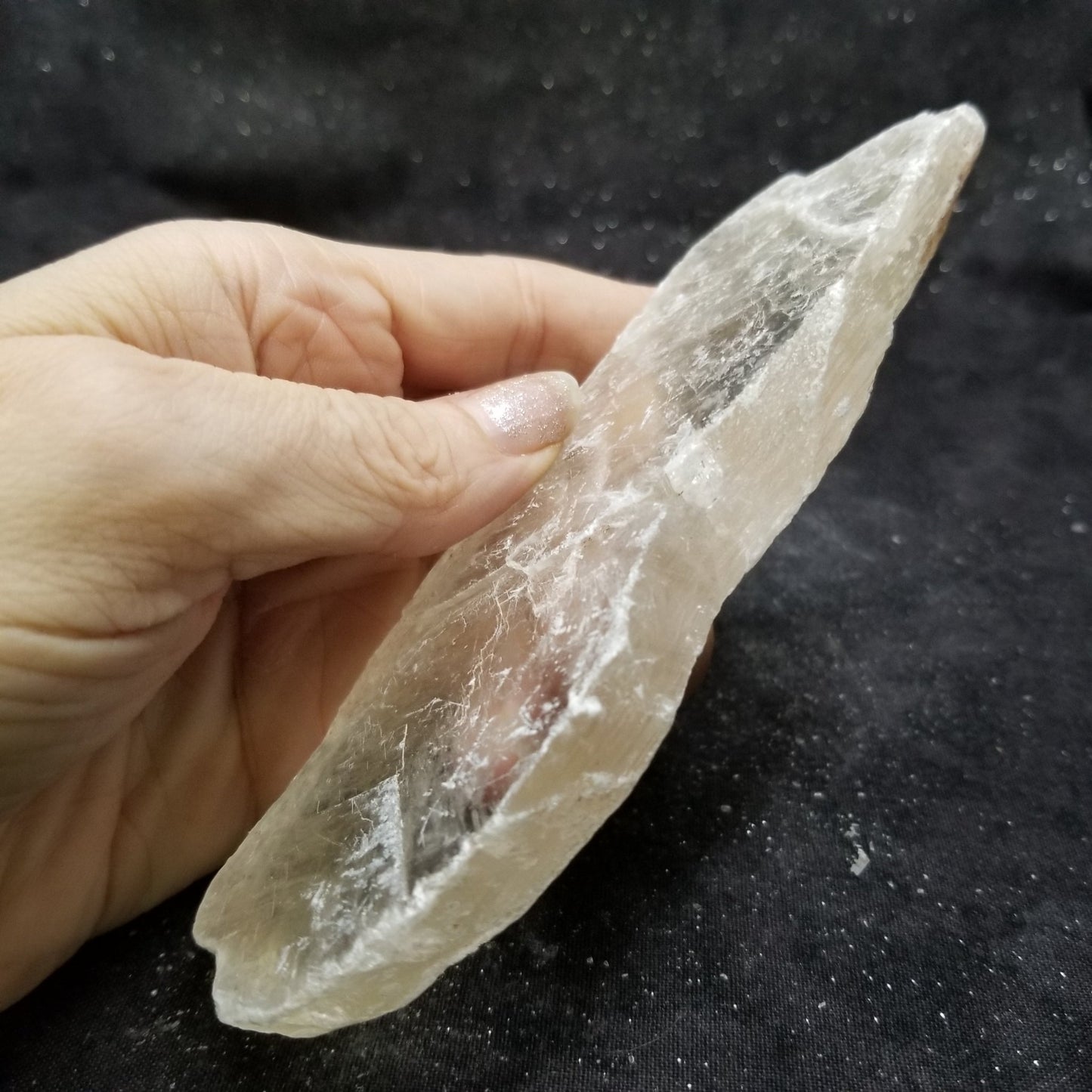 Golden Phantom Selenite Quartz Raw Rare Natural Crystal Stone Empowerment 125g (GPS13) Simply CBD LLC