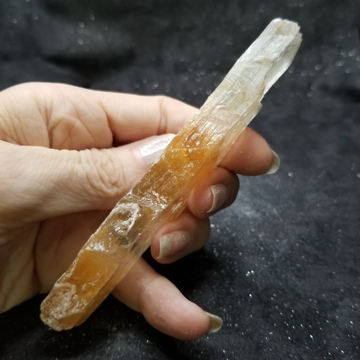 Golden Phantom Selenite Quartz Raw Rare Natural Crystal Stone Empowerment 50g (GPS10) Simply CBD LLC