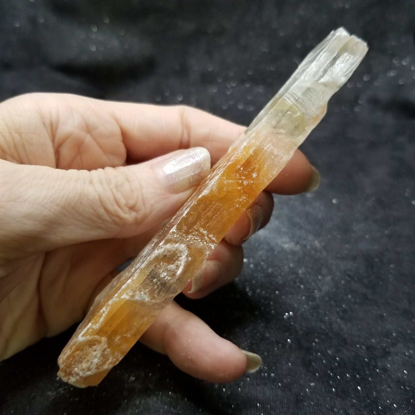 Golden Phantom Selenite Quartz Raw Rare Natural Crystal Stone Empowerment 50g (GPS10) Simply CBD LLC