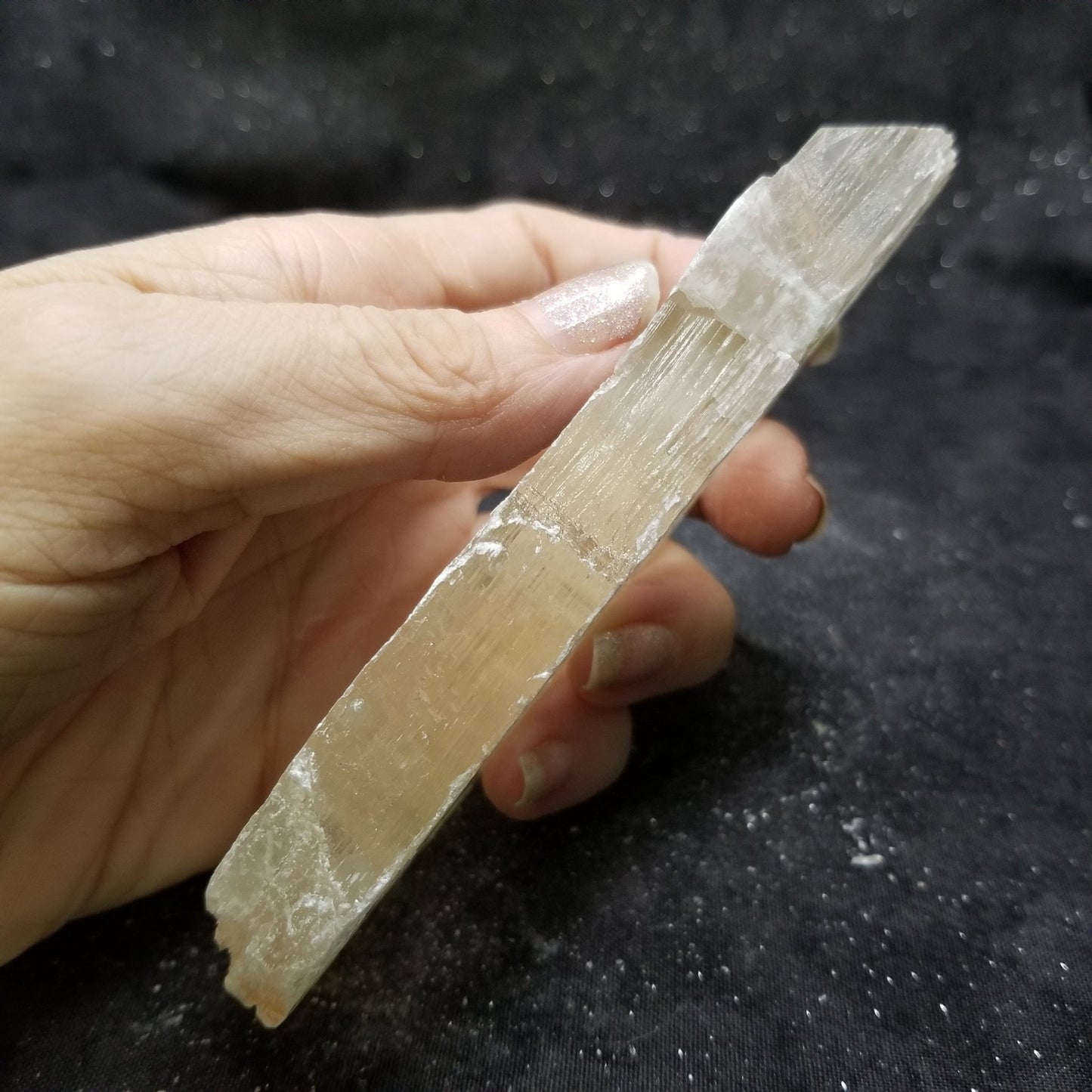 Golden Phantom Selenite Quartz Raw Rare Natural Crystal Stone Empowerment 155g (GPS14) Simply CBD LLC