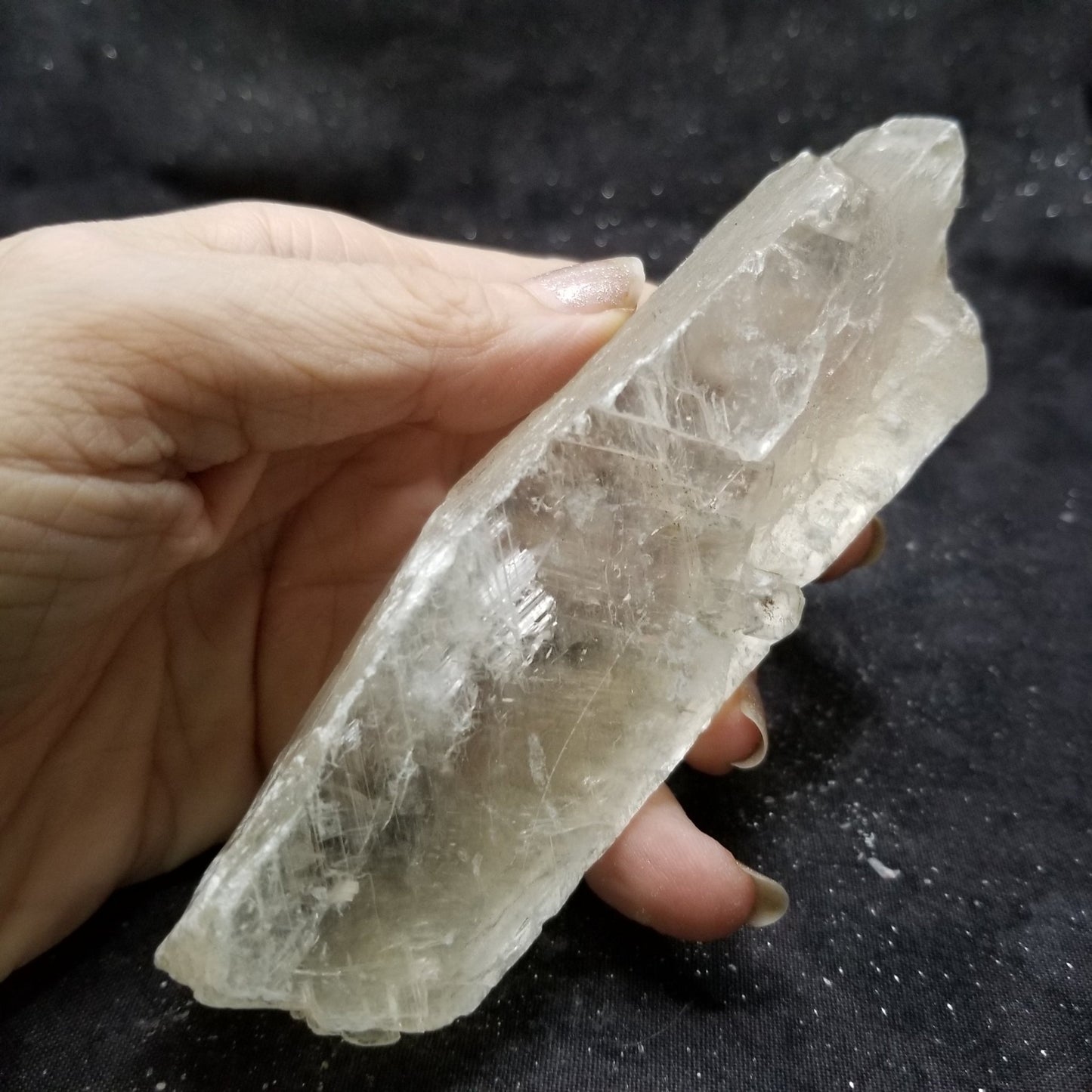 Golden Phantom Selenite Quartz Raw Rare Natural Crystal Stone Empowerment 220g (GPS16) Simply CBD LLC