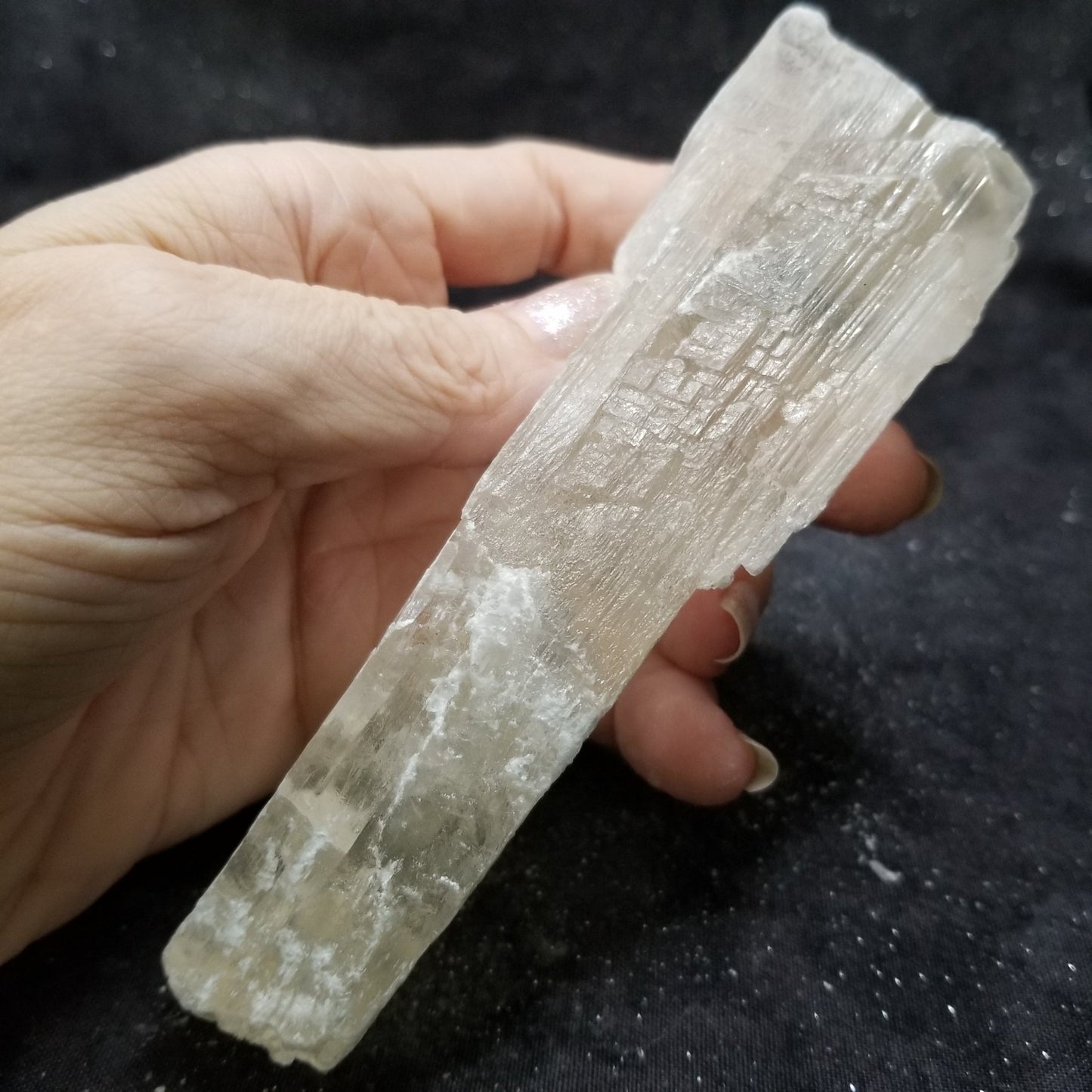 Golden Phantom Selenite Quartz Raw Rare Natural Crystal Stone Empowerment 220g (GPS16) Simply CBD LLC