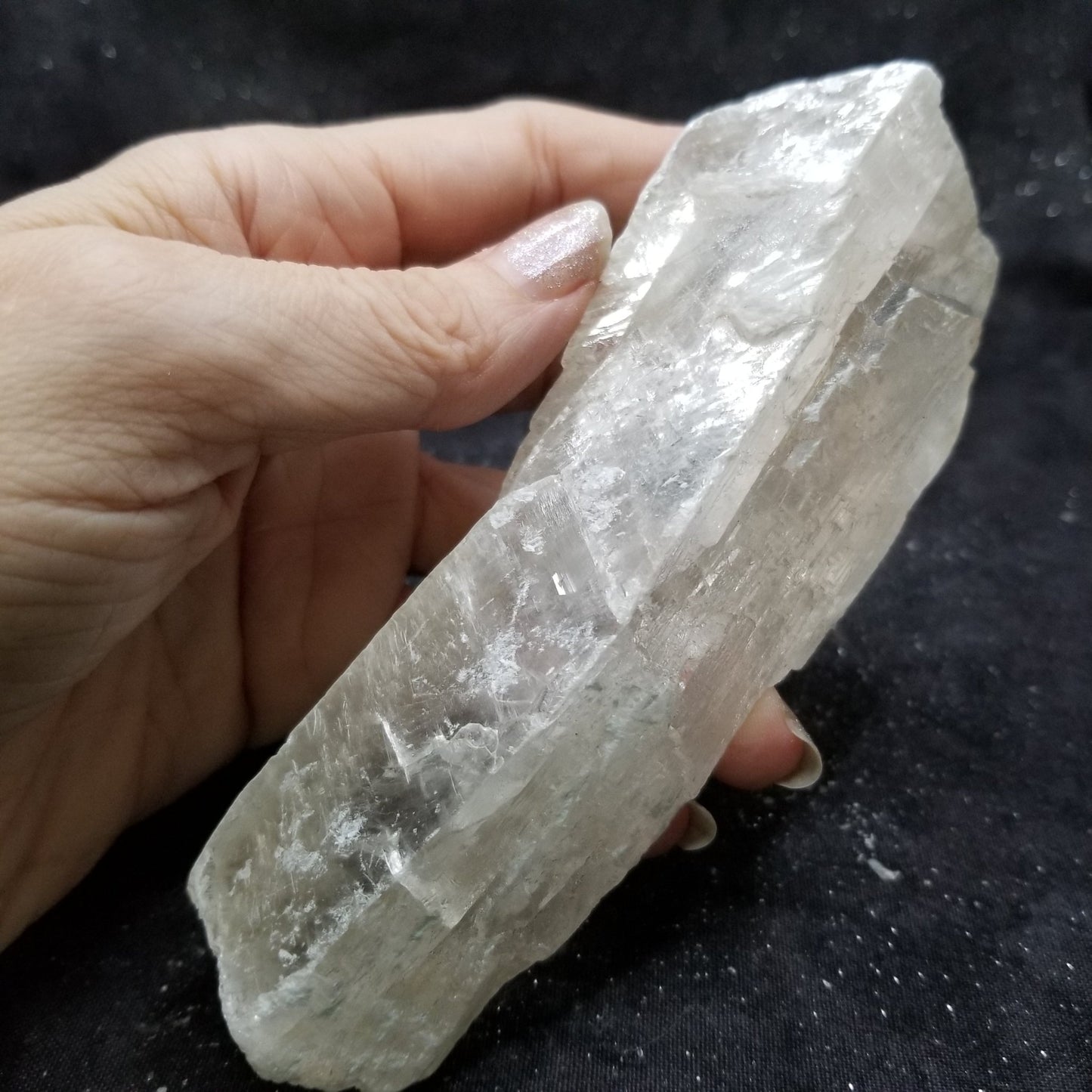 Golden Phantom Selenite Quartz Raw Rare Natural Crystal Stone Empowerment 220g (GPS16) Simply CBD LLC