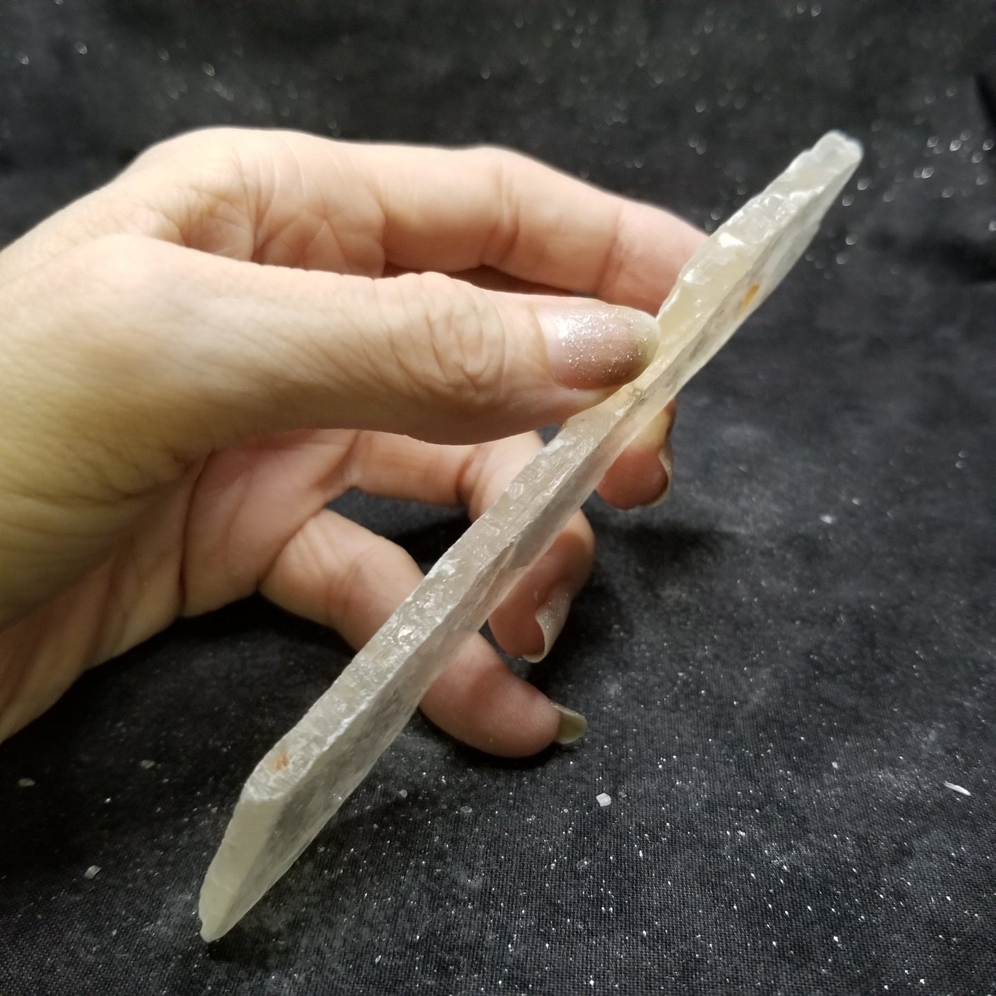Golden Phantom Selenite Quartz Rare Raw Natural Crystal Stone Empowerment 40g (GPS19) Simply CBD LLC