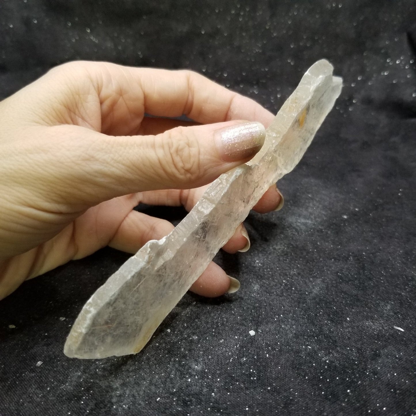 Golden Phantom Selenite Quartz Rare Raw Natural Crystal Stone Empowerment 40g (GPS19) Simply CBD LLC