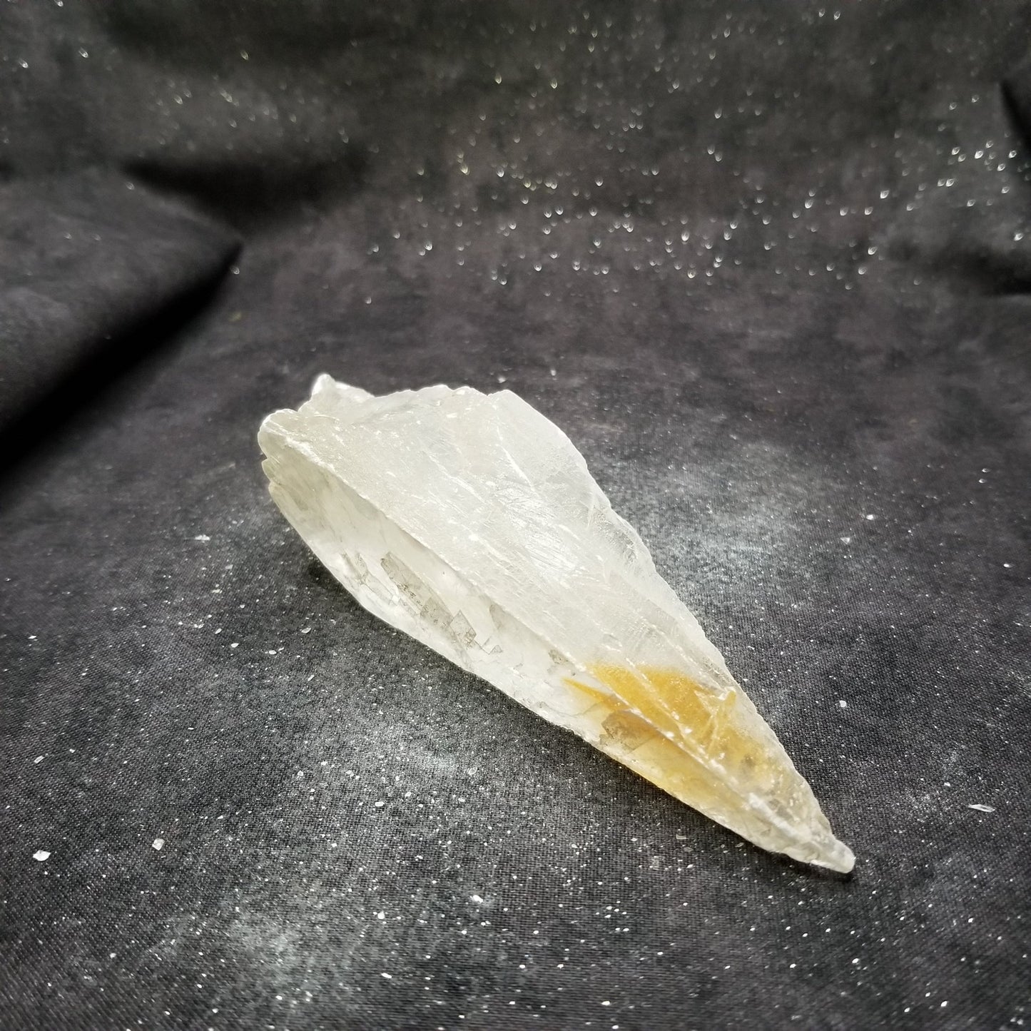 Golden Phantom Selenite Quartz Raw Rare Natural Crystal Stone Empowerment 155g (GPS22) Simply CBD LLC