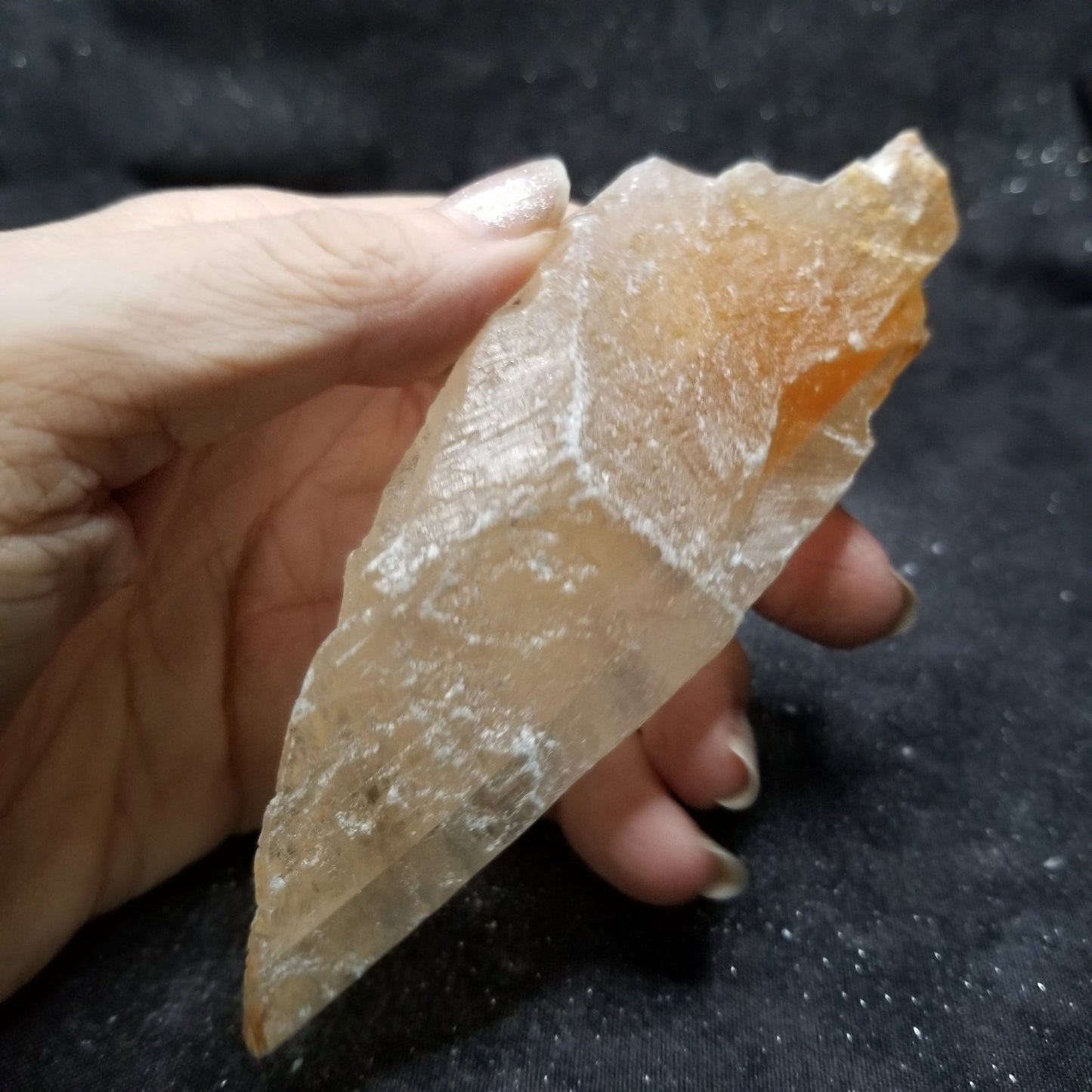 Golden Phantom Selenite Quartz Raw Rare Natural Crystal Stone Empowerment 150g (GPS23) Simply CBD LLC