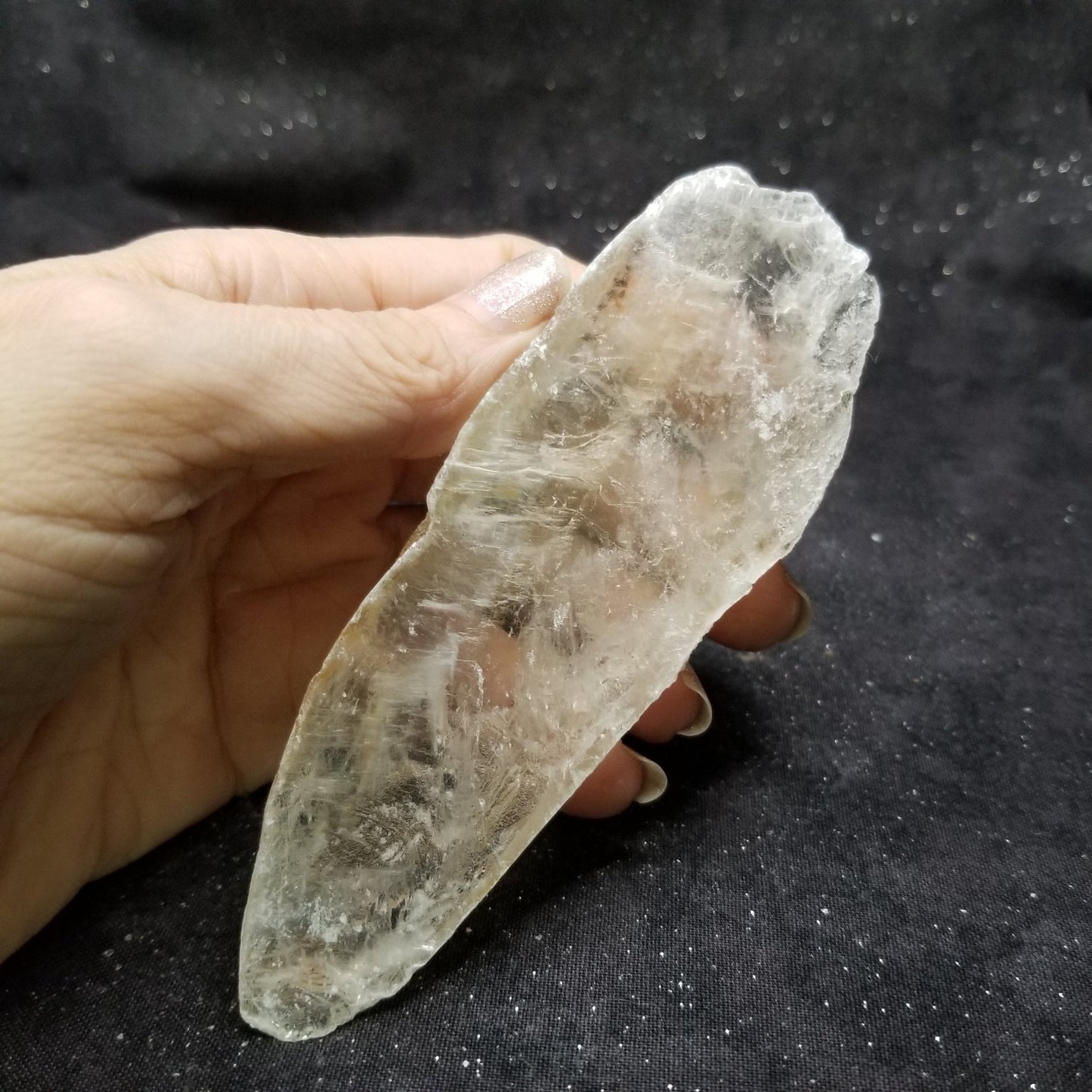 Golden Phantom Selenite Quartz Raw Rare Natural Crystal Stone Empowerment 115g (GPS5) Simply CBD LLC