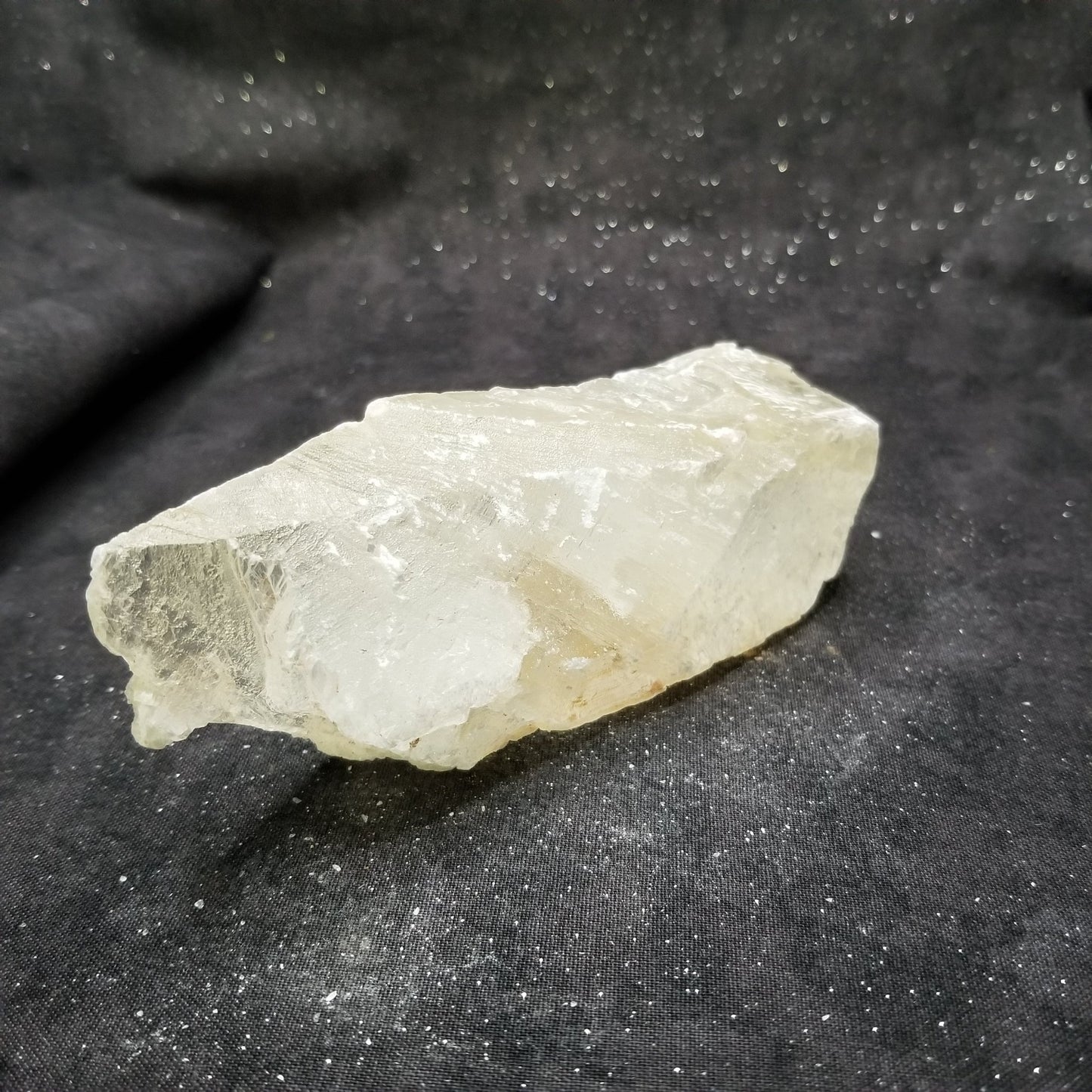Golden Phantom Selenite Quartz Rare Raw Natural Crystal Stone Empowerment 215g (GPS7) Simply CBD LLC