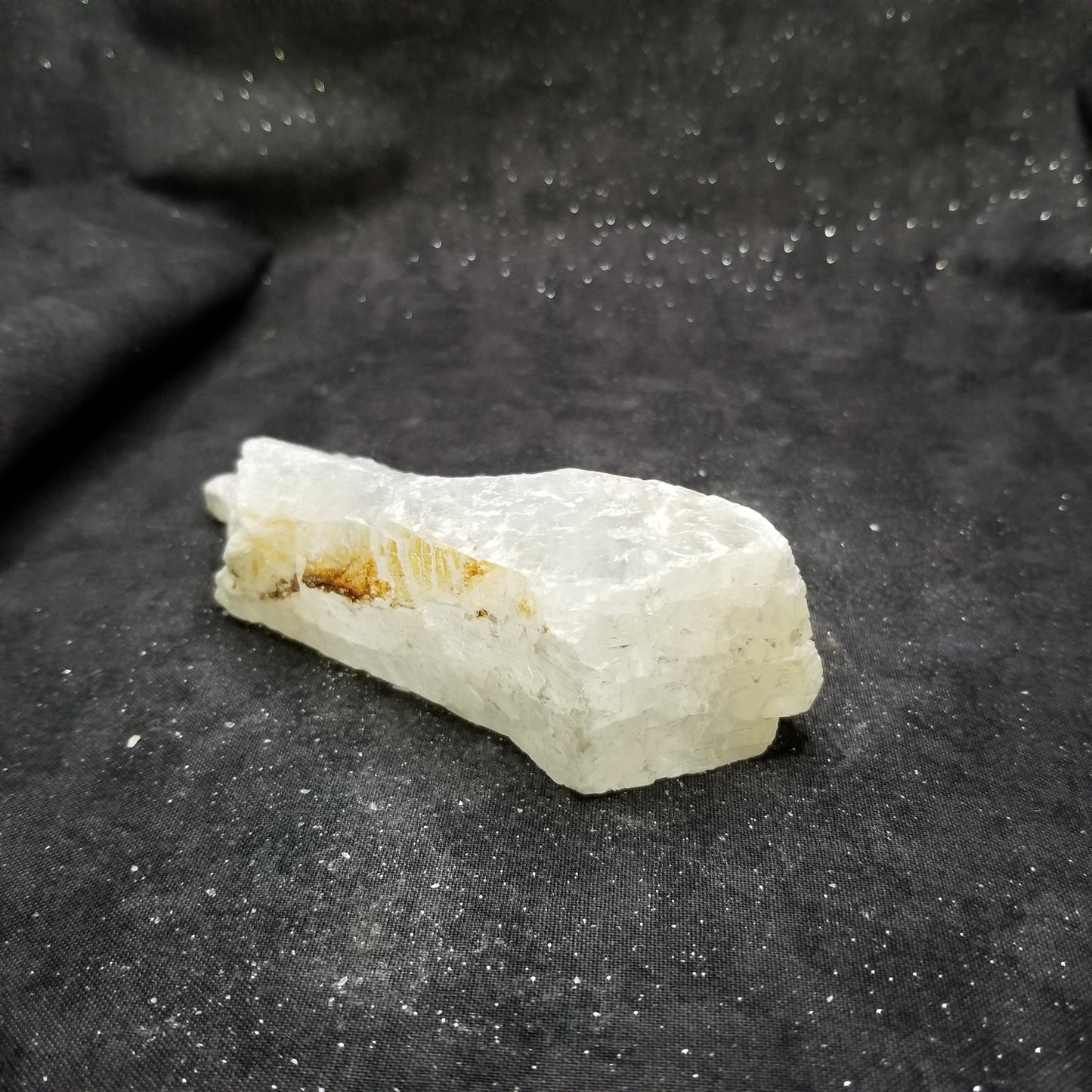 Golden Phantom Selenite Quartz Rare Raw Natural Crystal Stone Empowerment 215g (GPS7) Simply CBD LLC