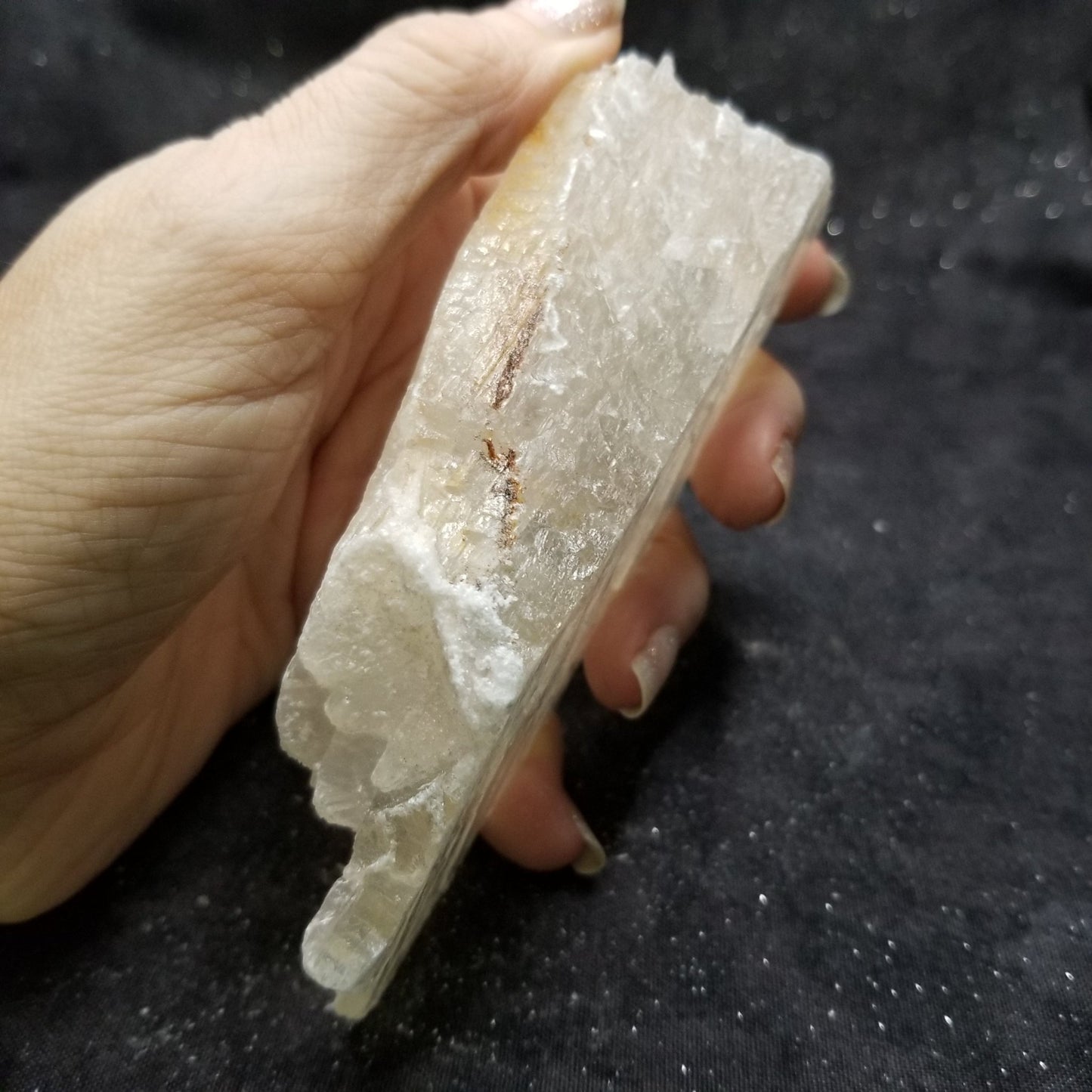 Golden Phantom Selenite Quartz Rare Raw Natural Crystal Stone Empowerment 215g (GPS7) Simply CBD LLC