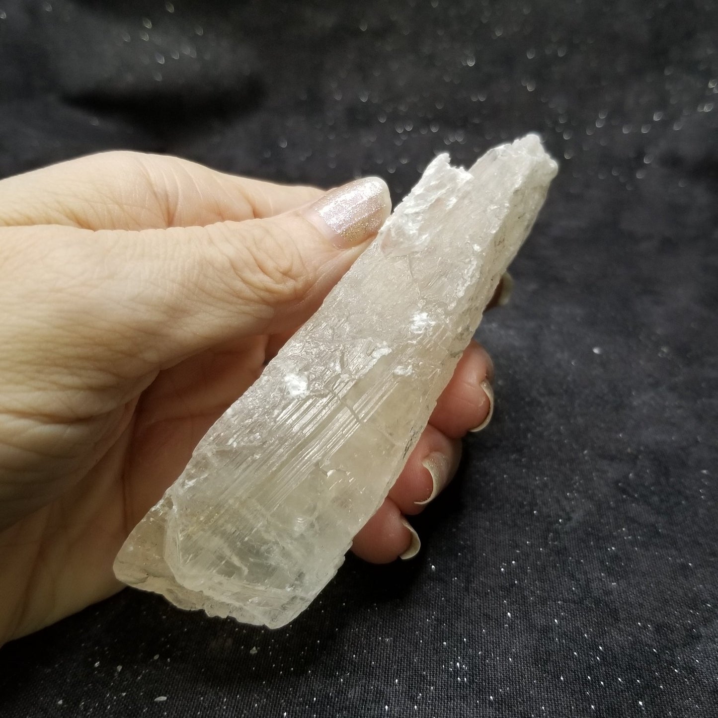Golden Phantom Selenite Quartz Rare Raw Natural Crystal Stone Empowerment 135g (GPS2) Simply CBD LLC