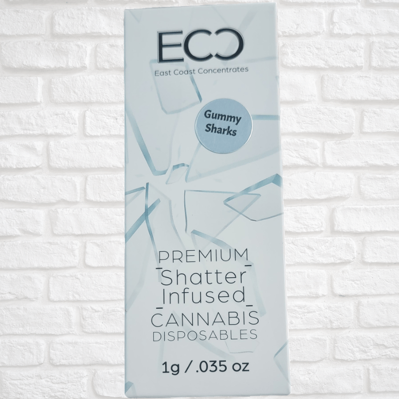 East Coast Concentrates Premium Shatter Infused Disposable 1 gram Simply CBD LLC