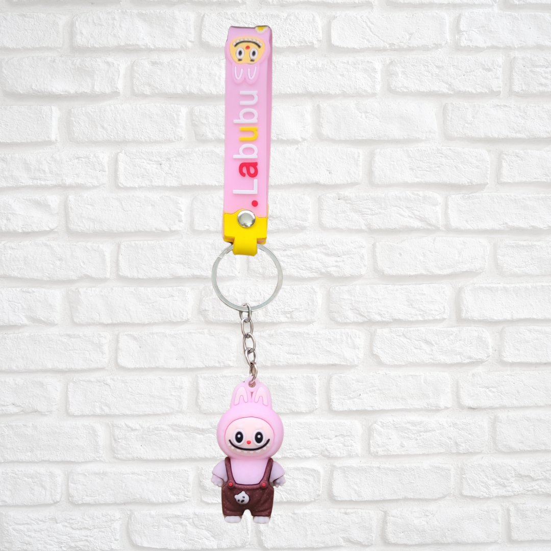 Labubu Keychain Pink - Brown- Blue